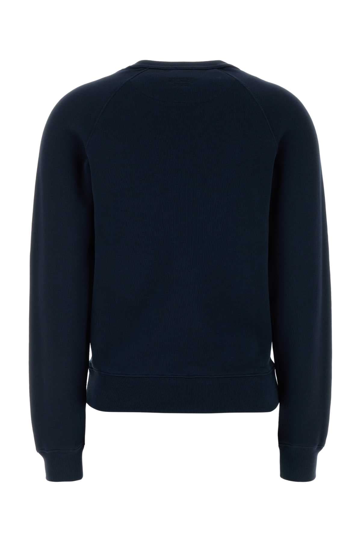 Navy blue cotton sweatshirt - мініатюра 2