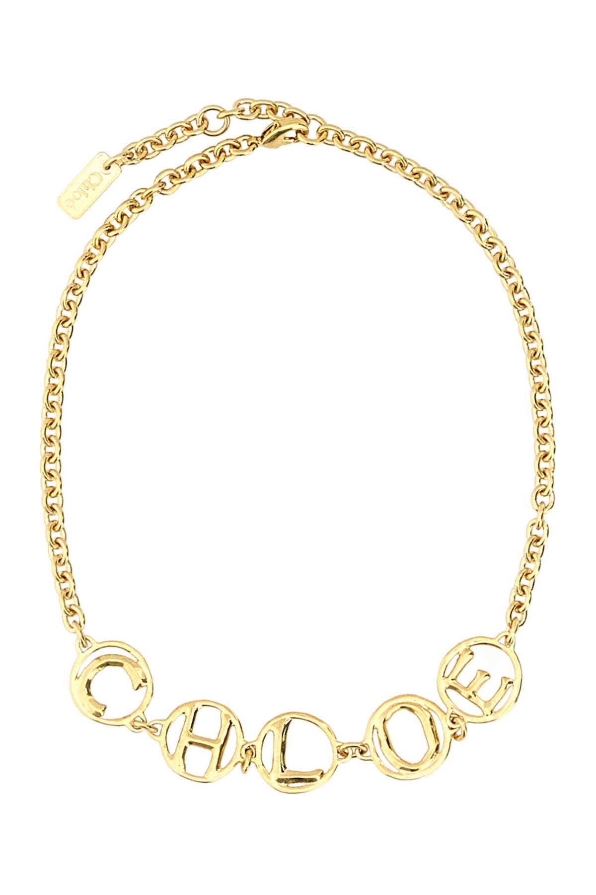 Gold metal Chloé Script chocker