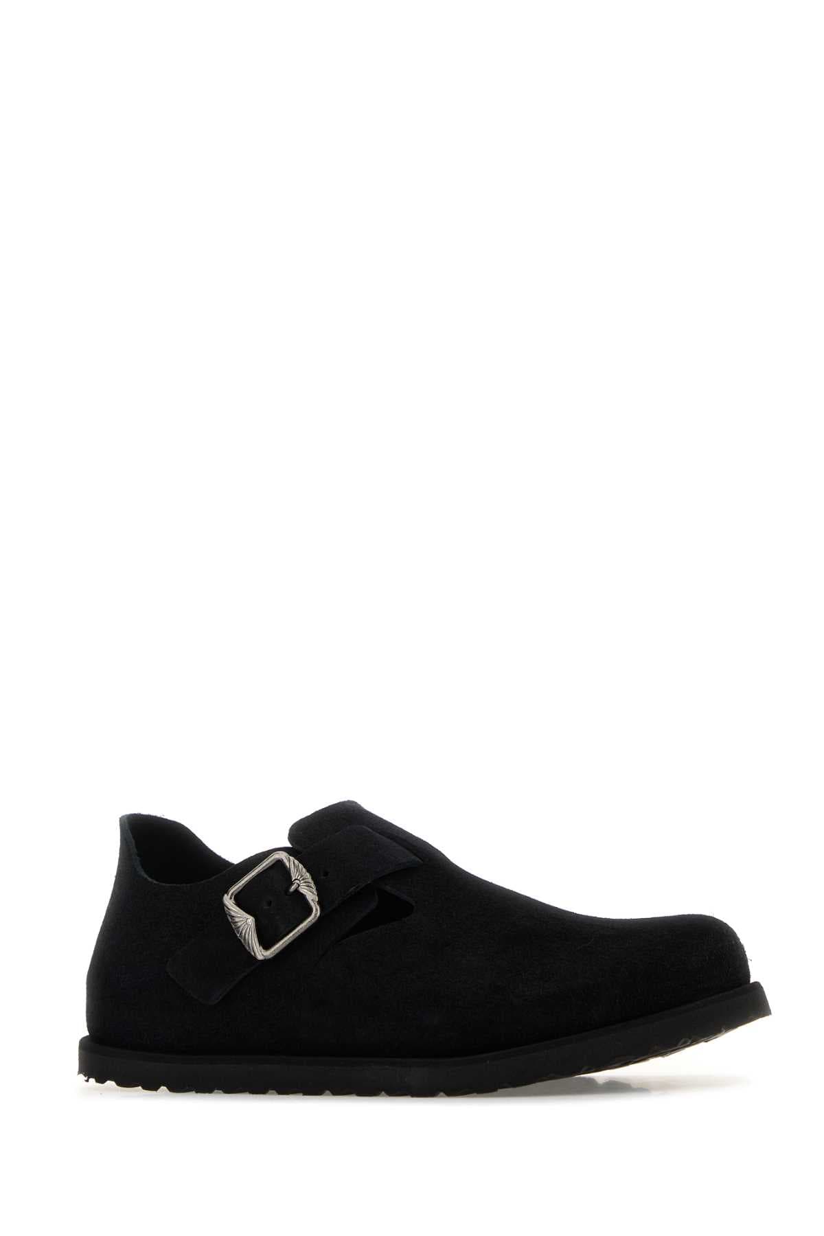 Black suede London loafers - мініатюра 2