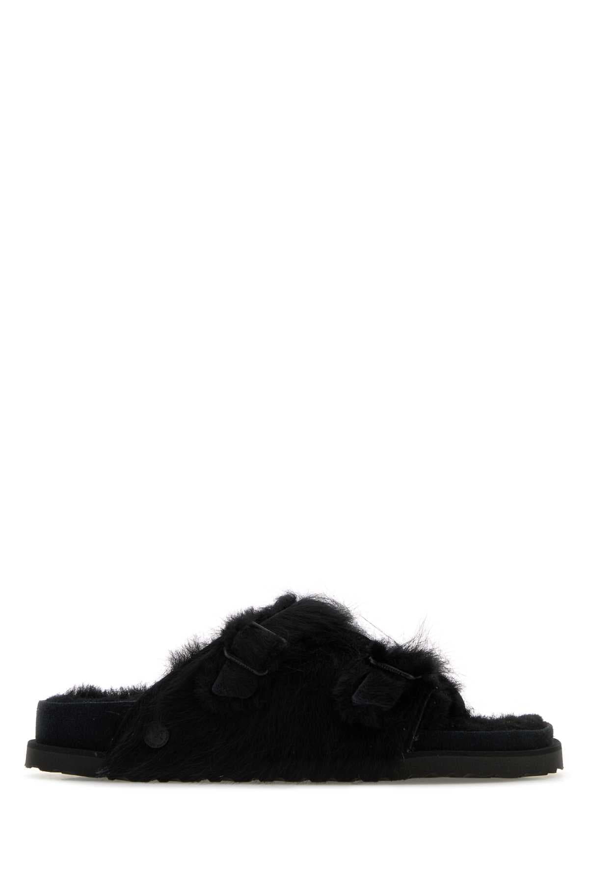 Black shearling Zürich 1774 slippers