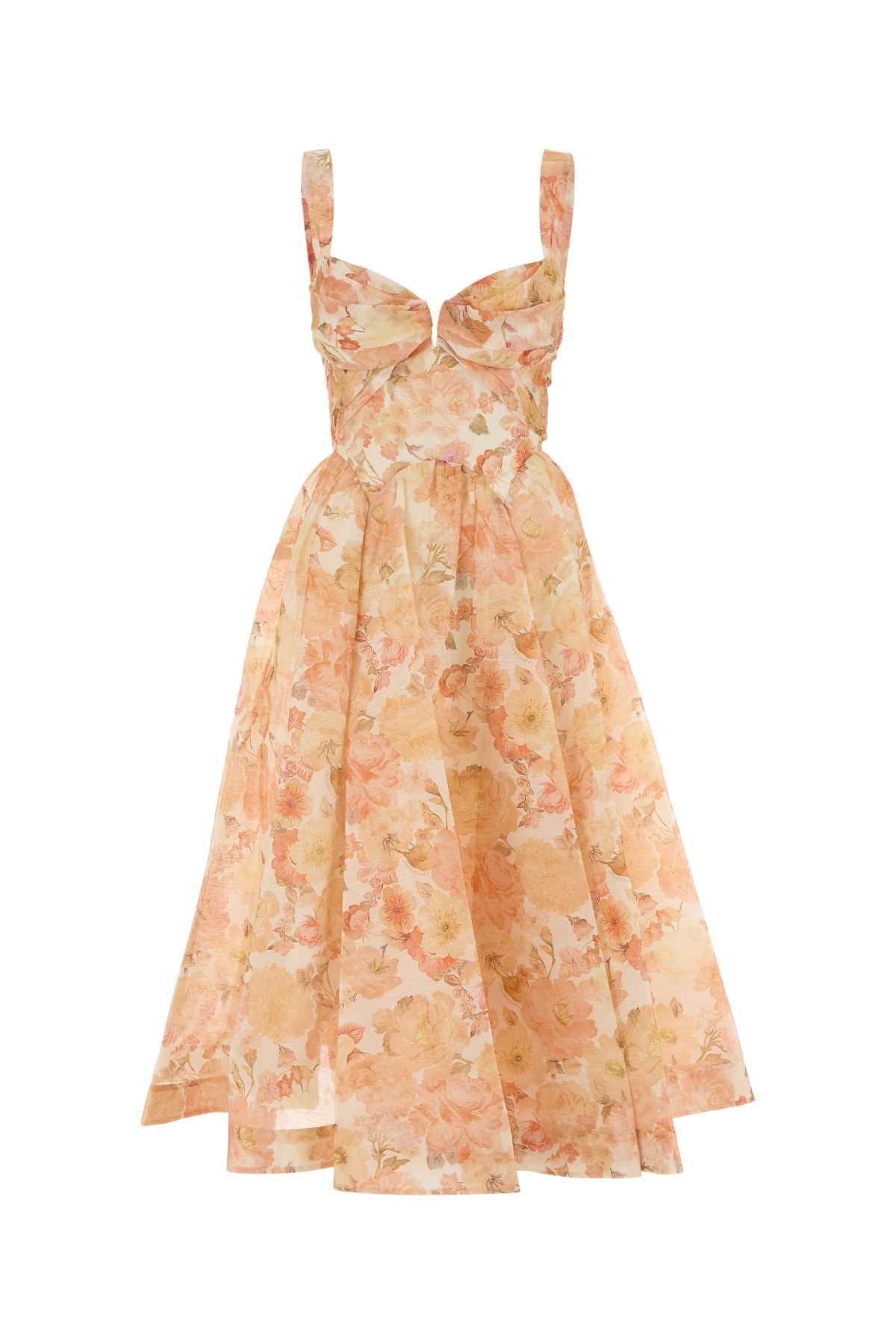 Printed linen blend Rebellion dress