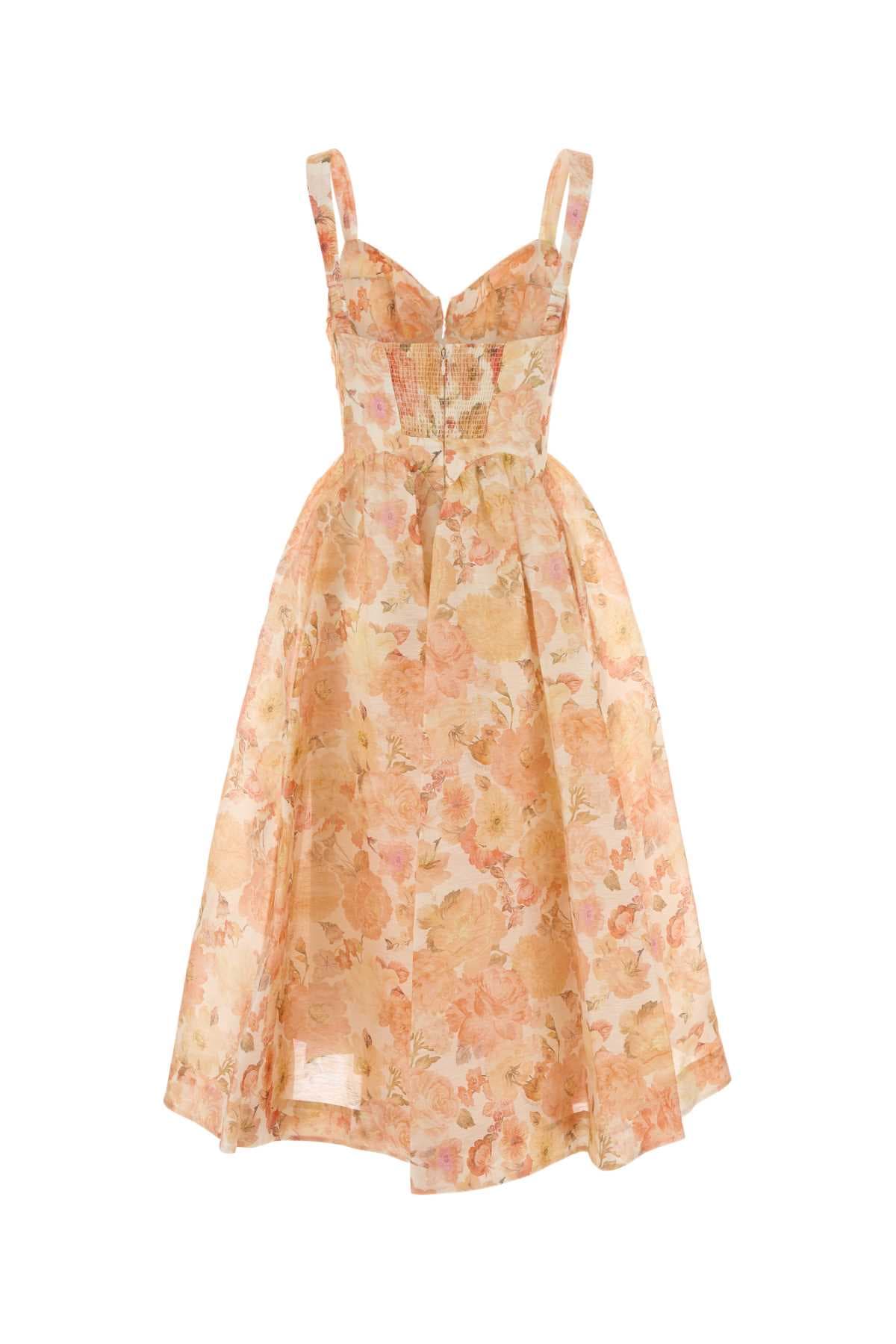 Printed linen blend Rebellion dress - мініатюра 2