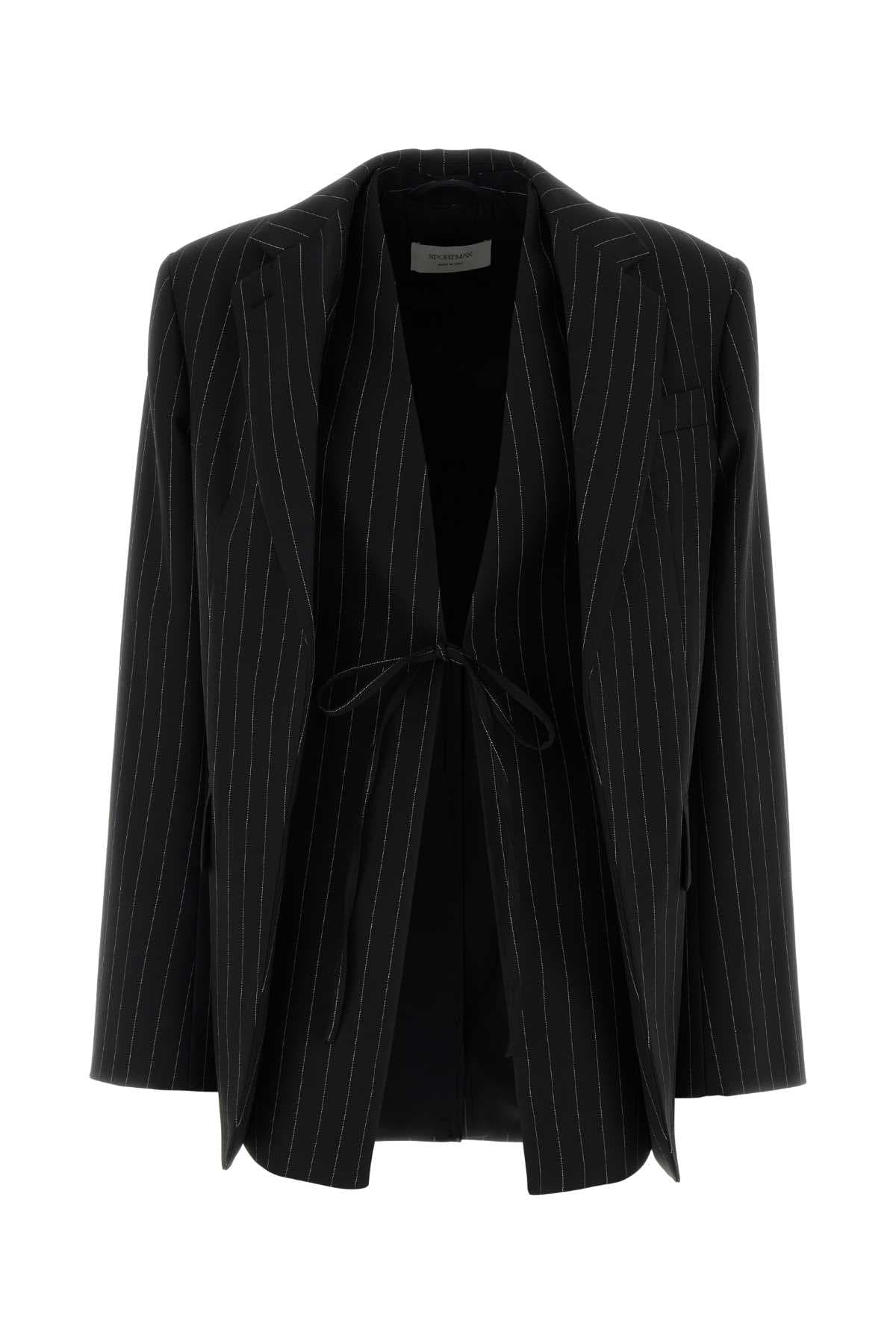 Embroidered wool blend Divina blazer