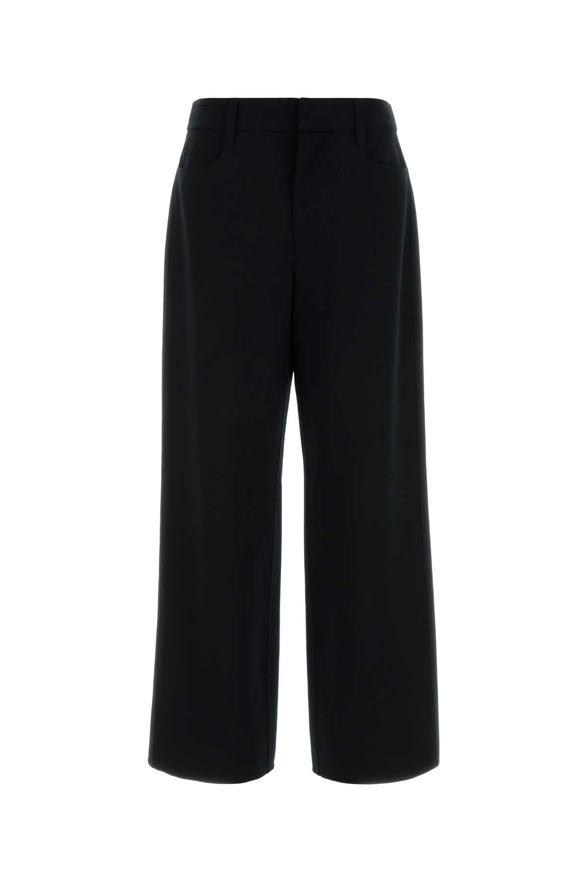 Black stretch wool Festa pant