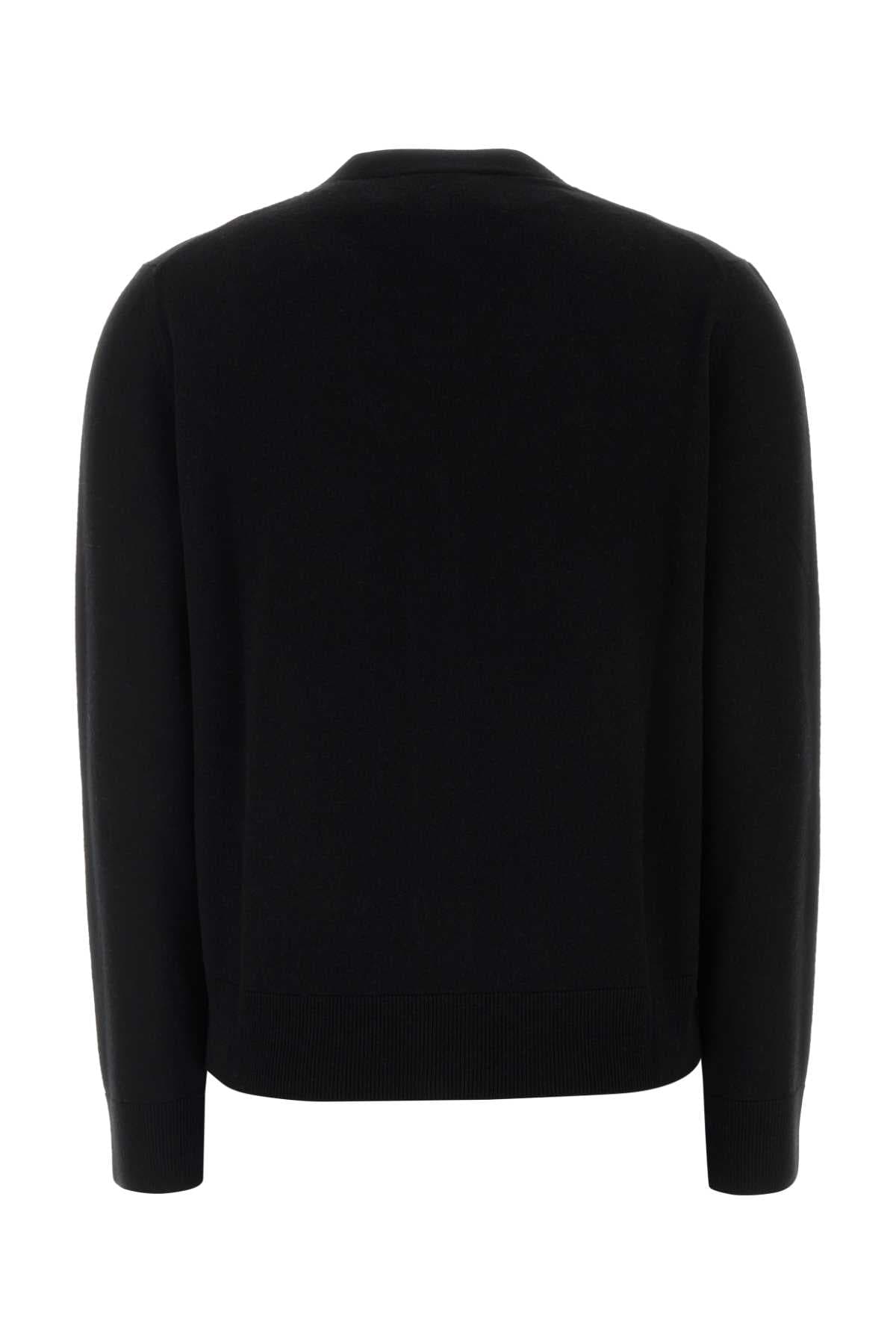 Black wool Ribes cardigan - мініатюра 2