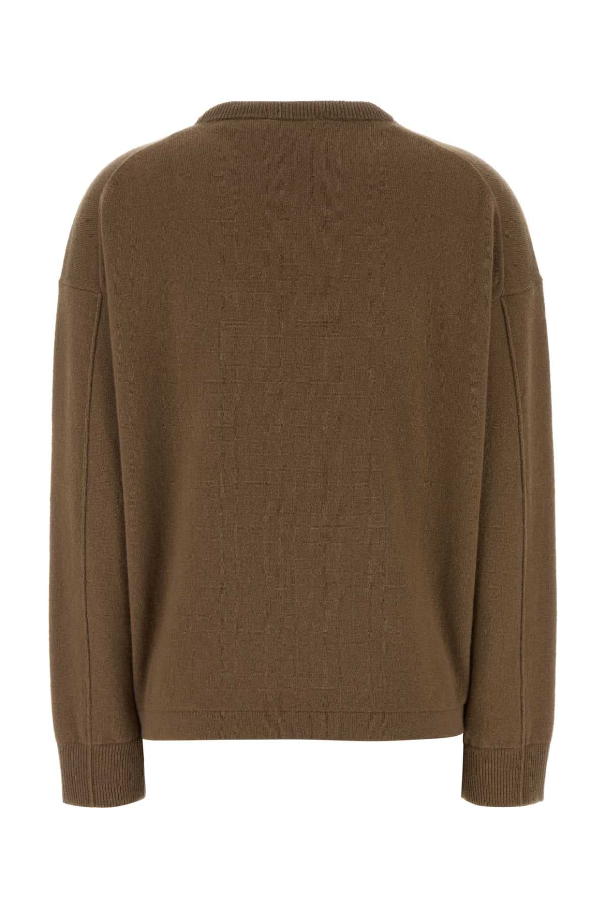 Brown wool blend Nebbie sweater - мініатюра 2