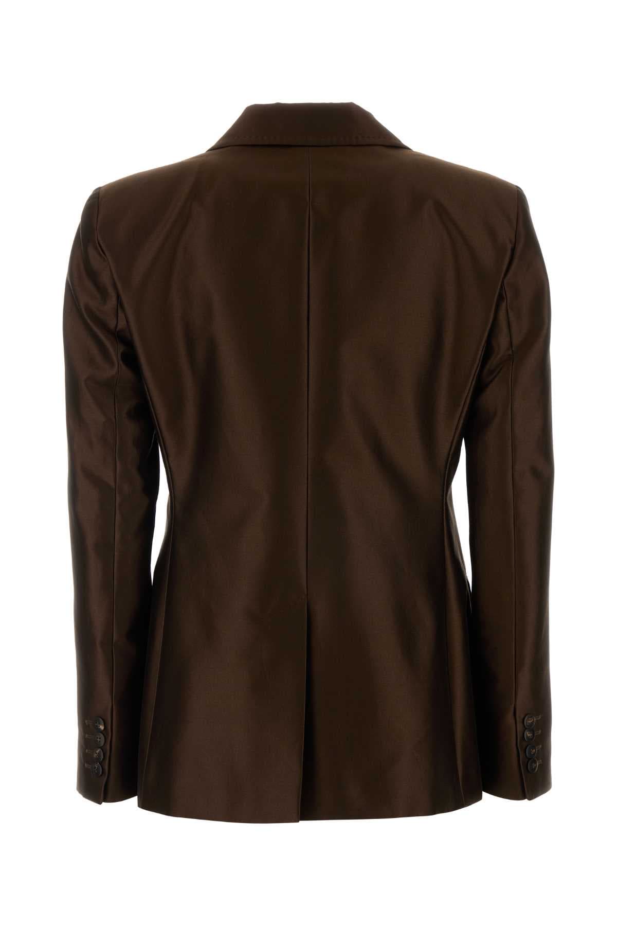 Chocolate taffeta Peccati blazer - мініатюра 2