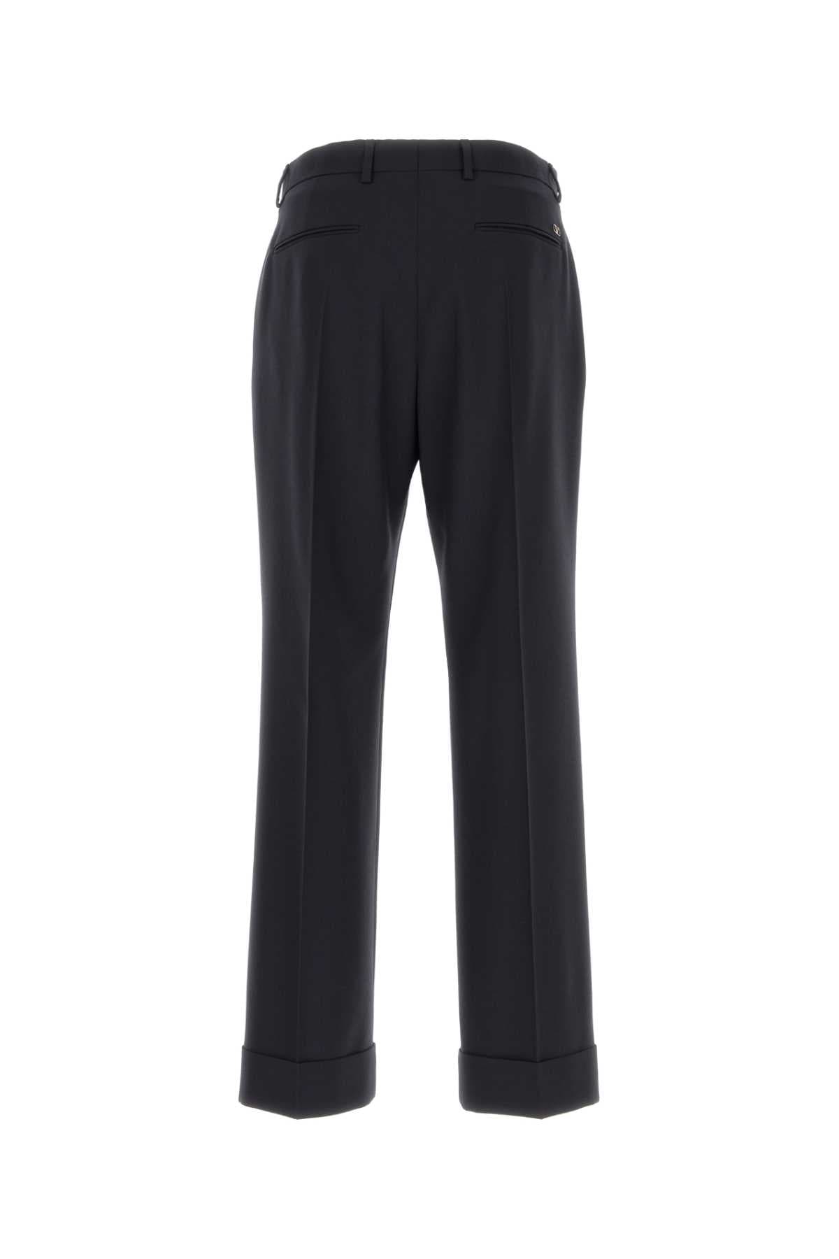 Navy blue wool pant - мініатюра 2