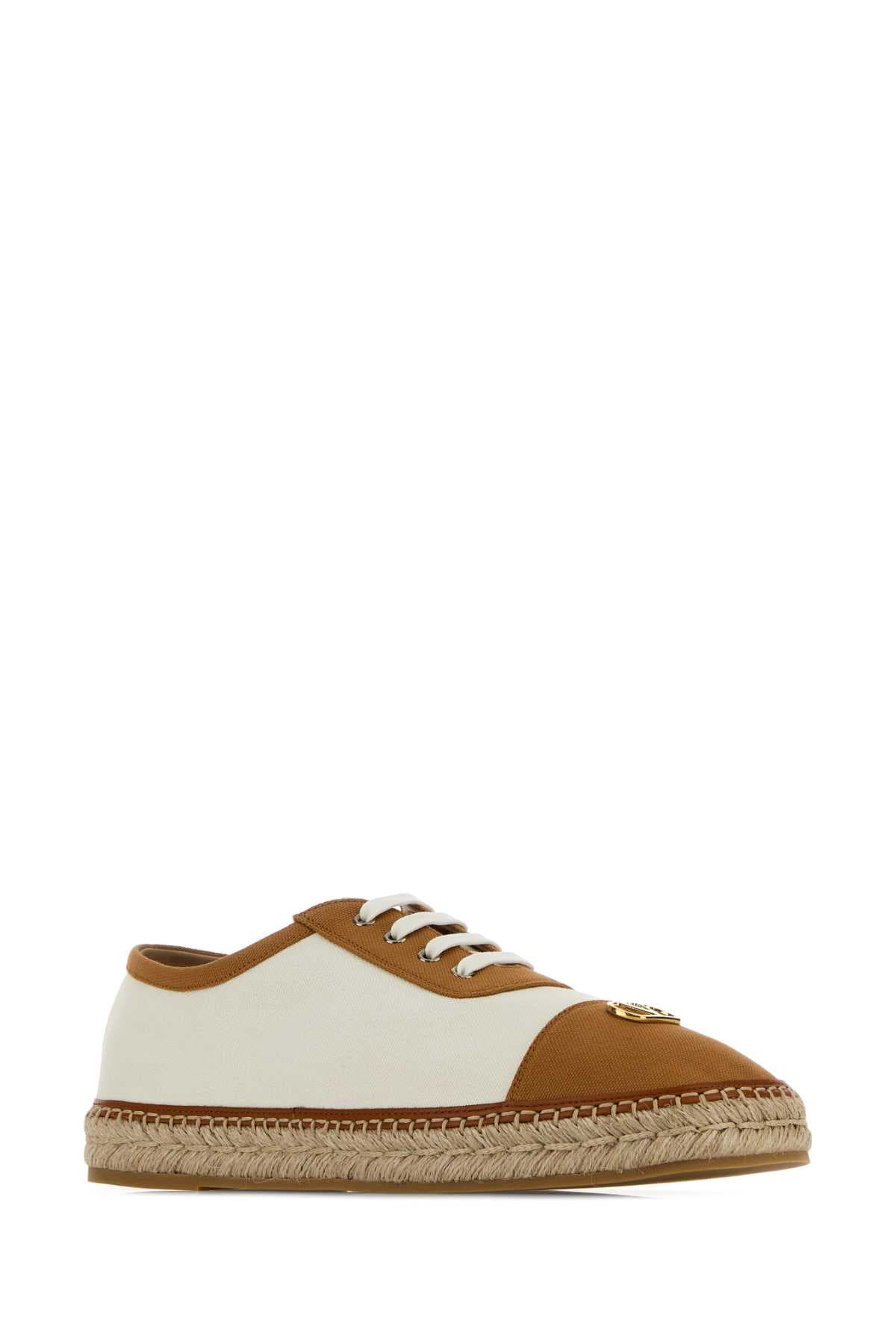 Two-tone canvas espadrilles - мініатюра 2