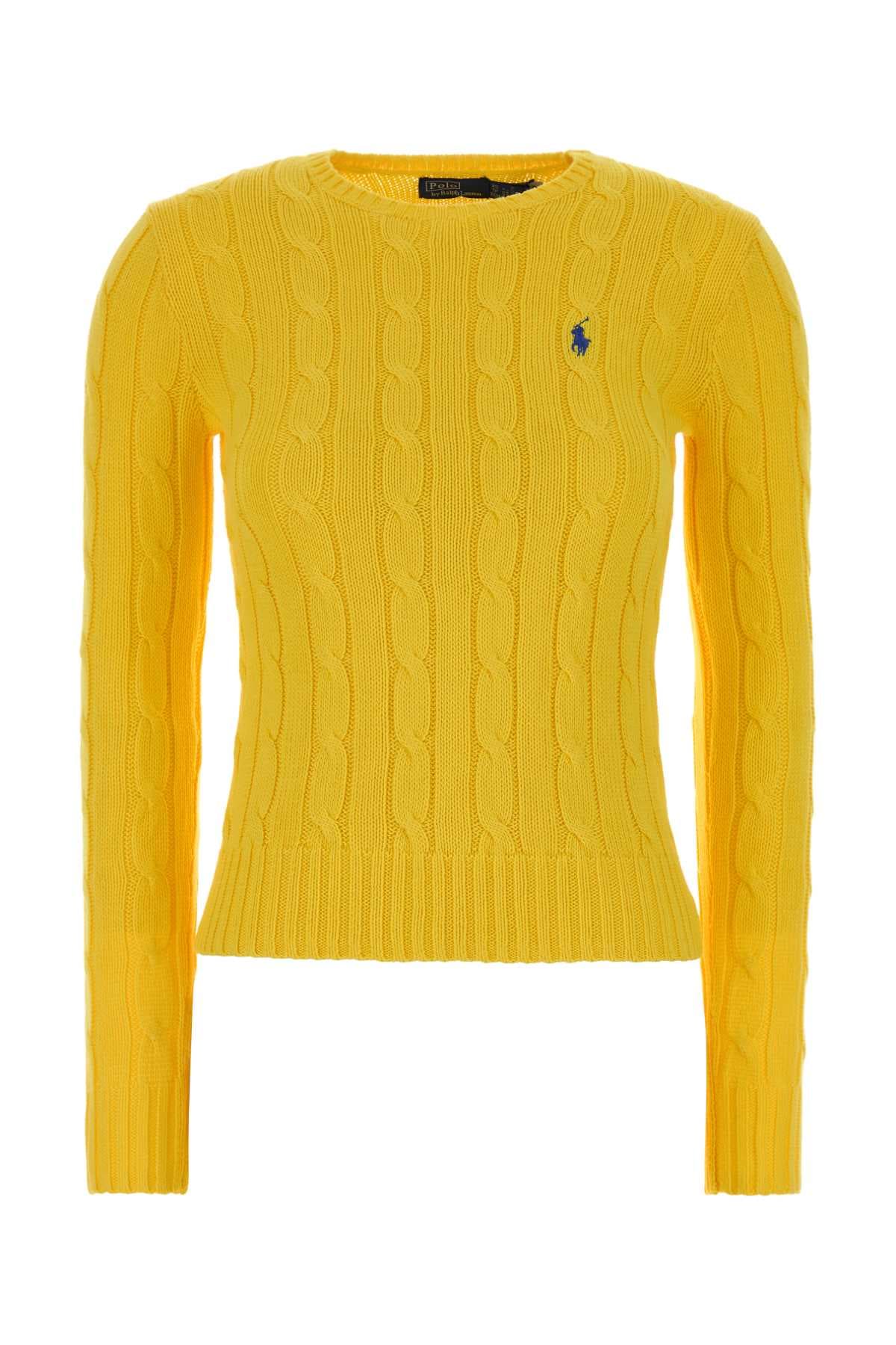 Yellow cotton sweater