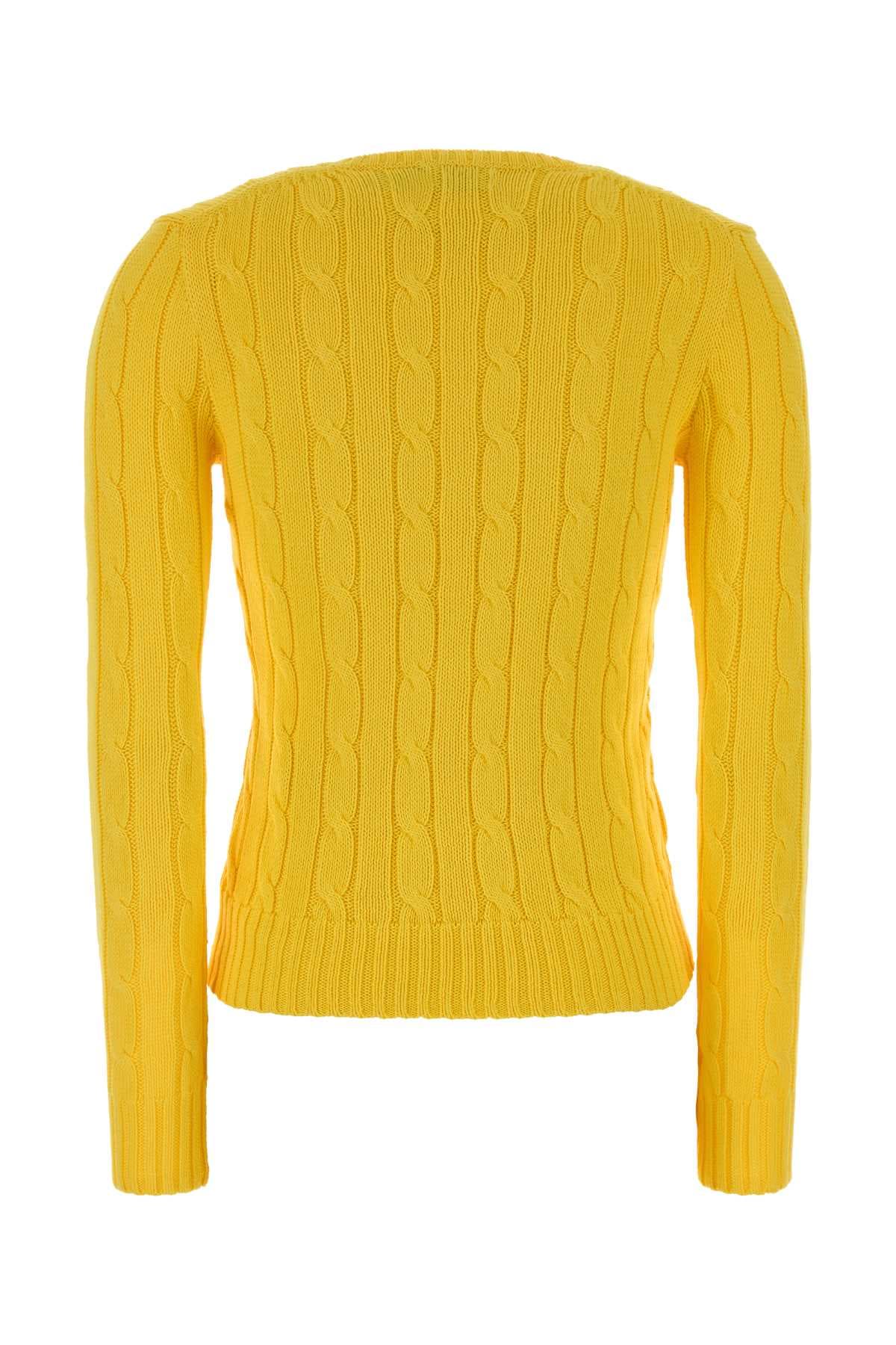 Yellow cotton sweater - мініатюра 2