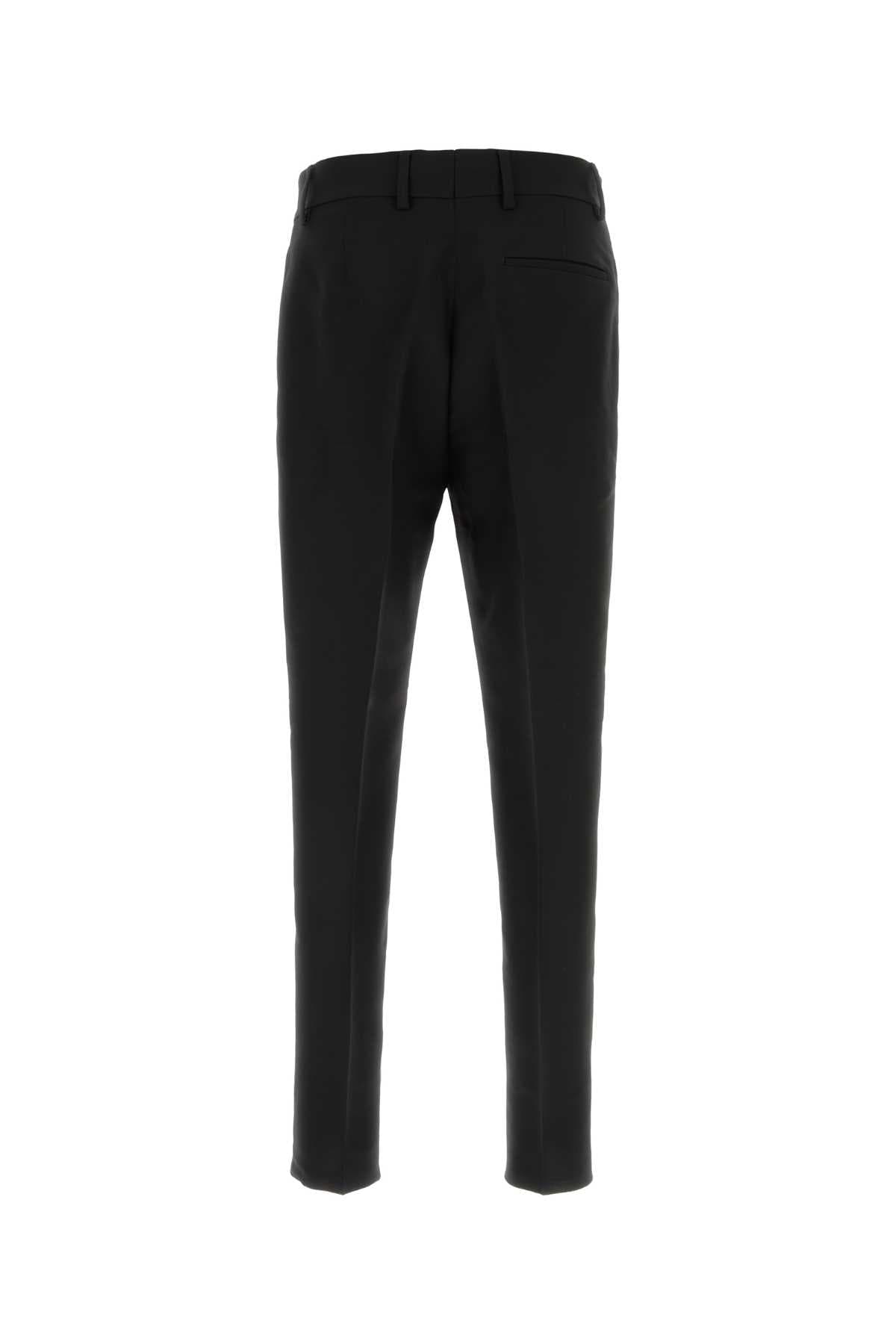 Black viscose blend pant - мініатюра 2