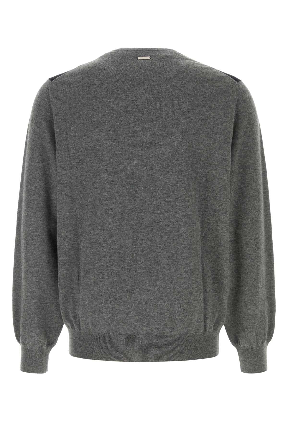 Dark grey wool sweater - мініатюра 2