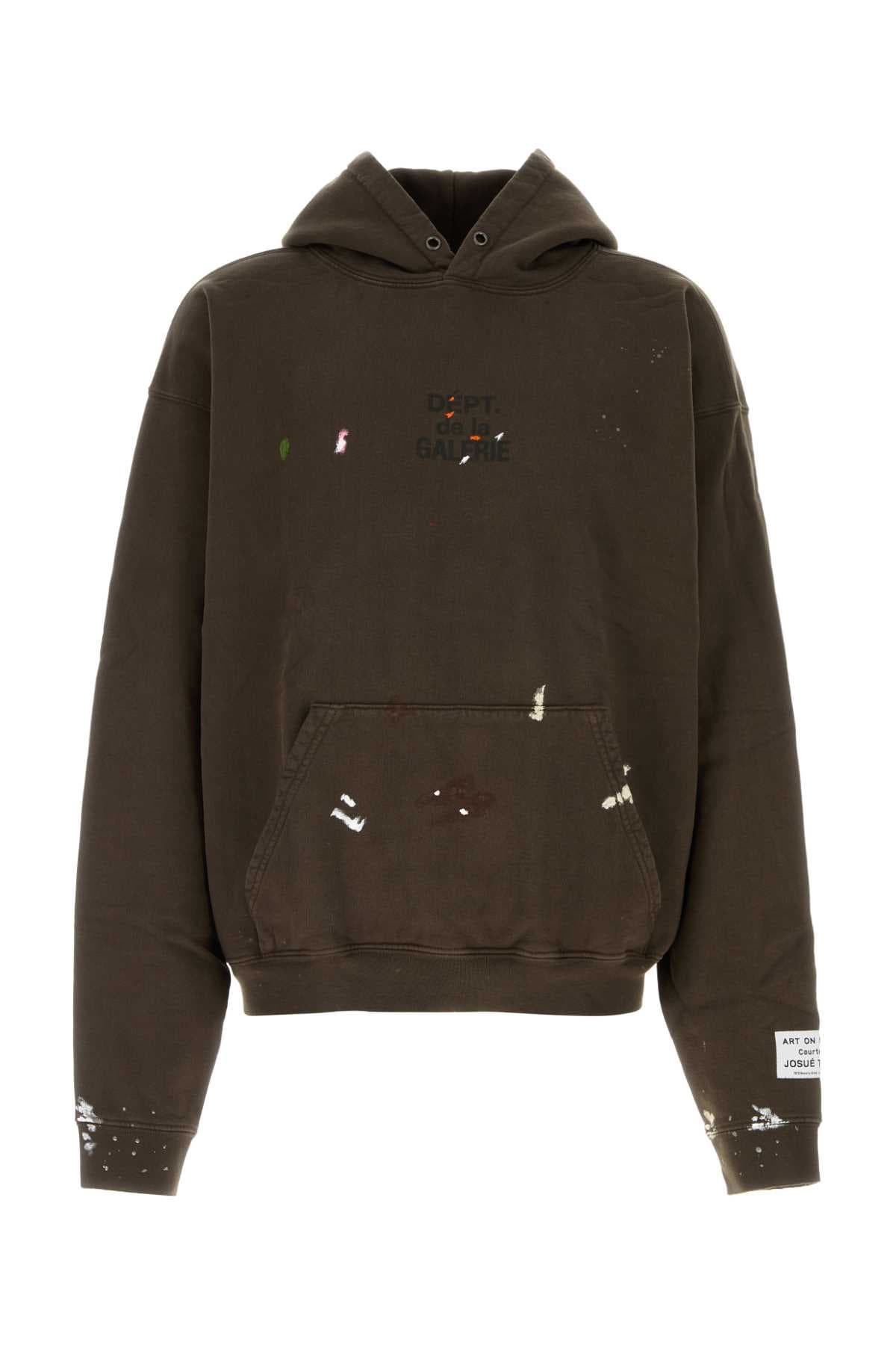 Brown cotton sweatshirt
