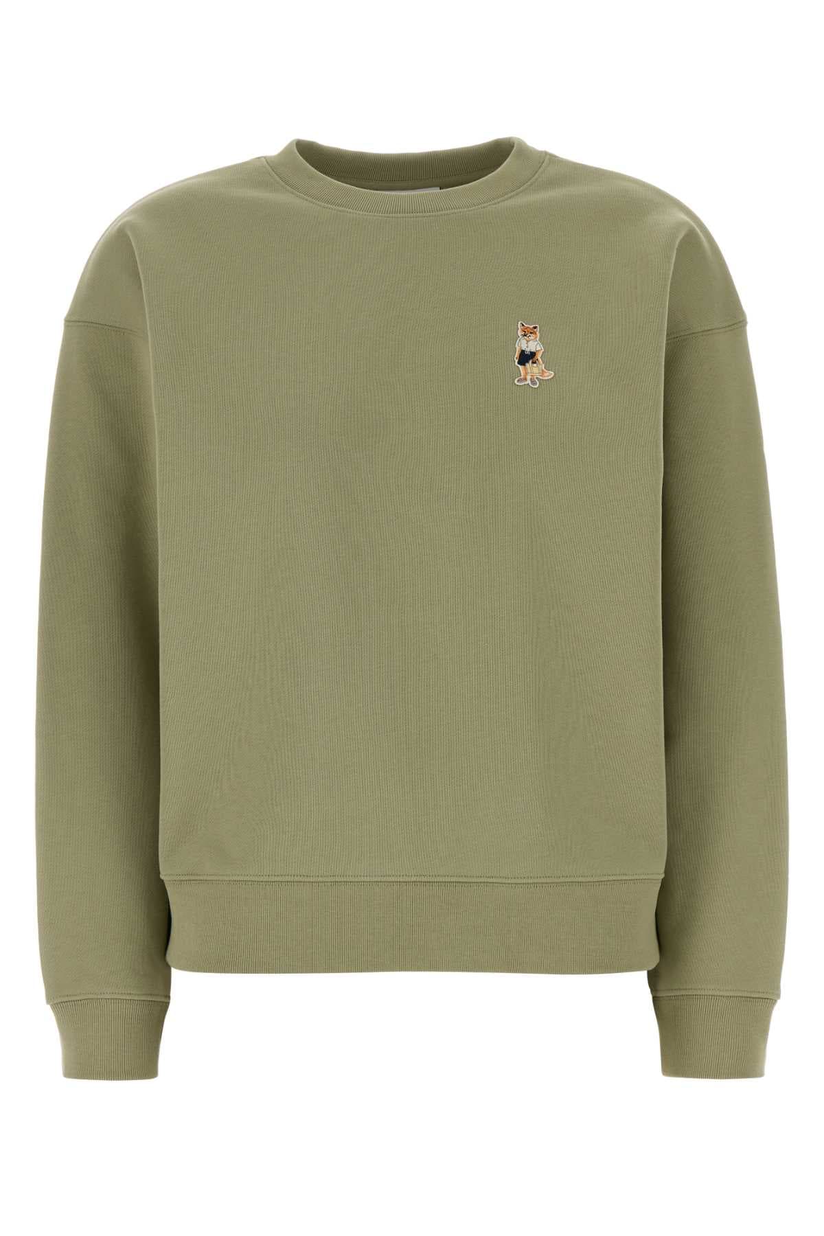 Sage green cotton sweatshirt