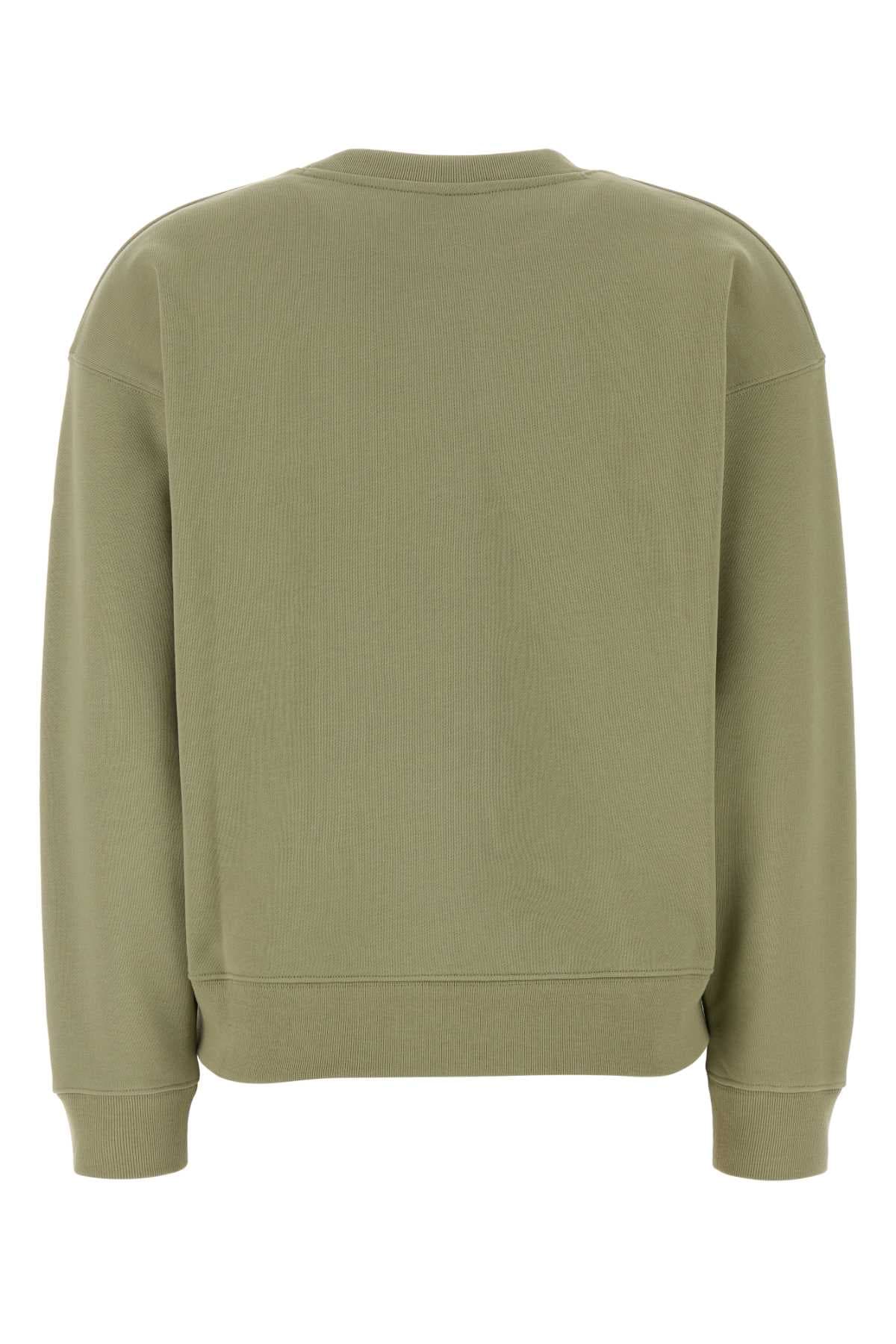 Sage green cotton sweatshirt - мініатюра 2