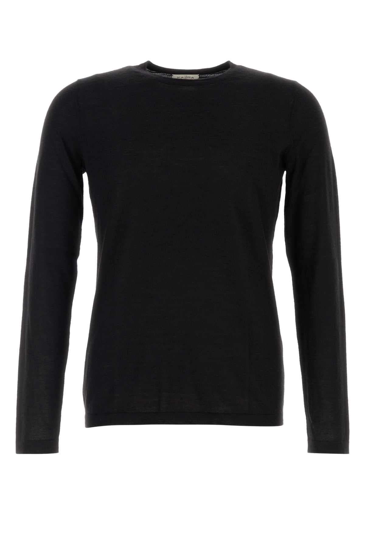 Black cashmere Kyoto sweater