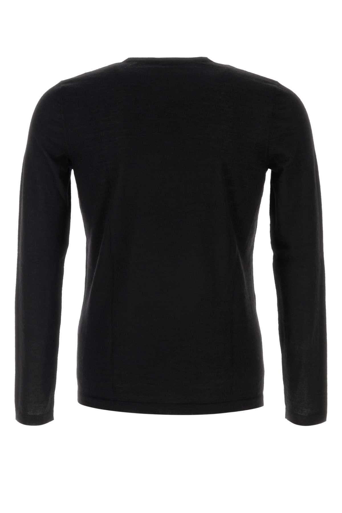 Black cashmere Kyoto sweater - мініатюра 2