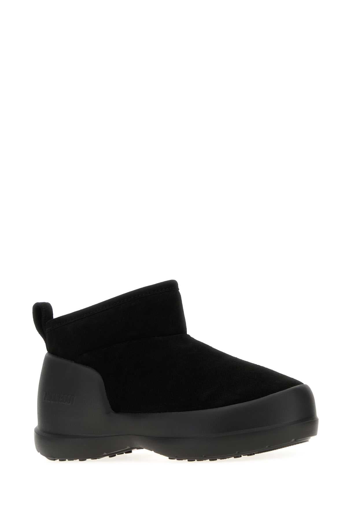 Black suede Mezzaluna ankle boots - мініатюра 2