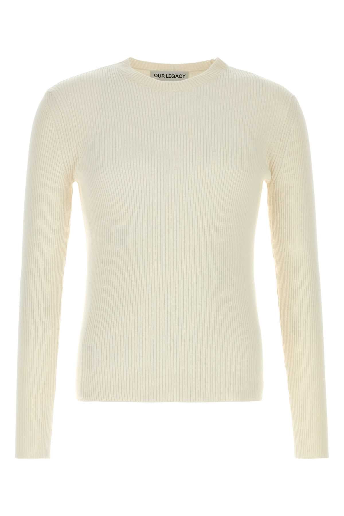 Ivory silk sweater