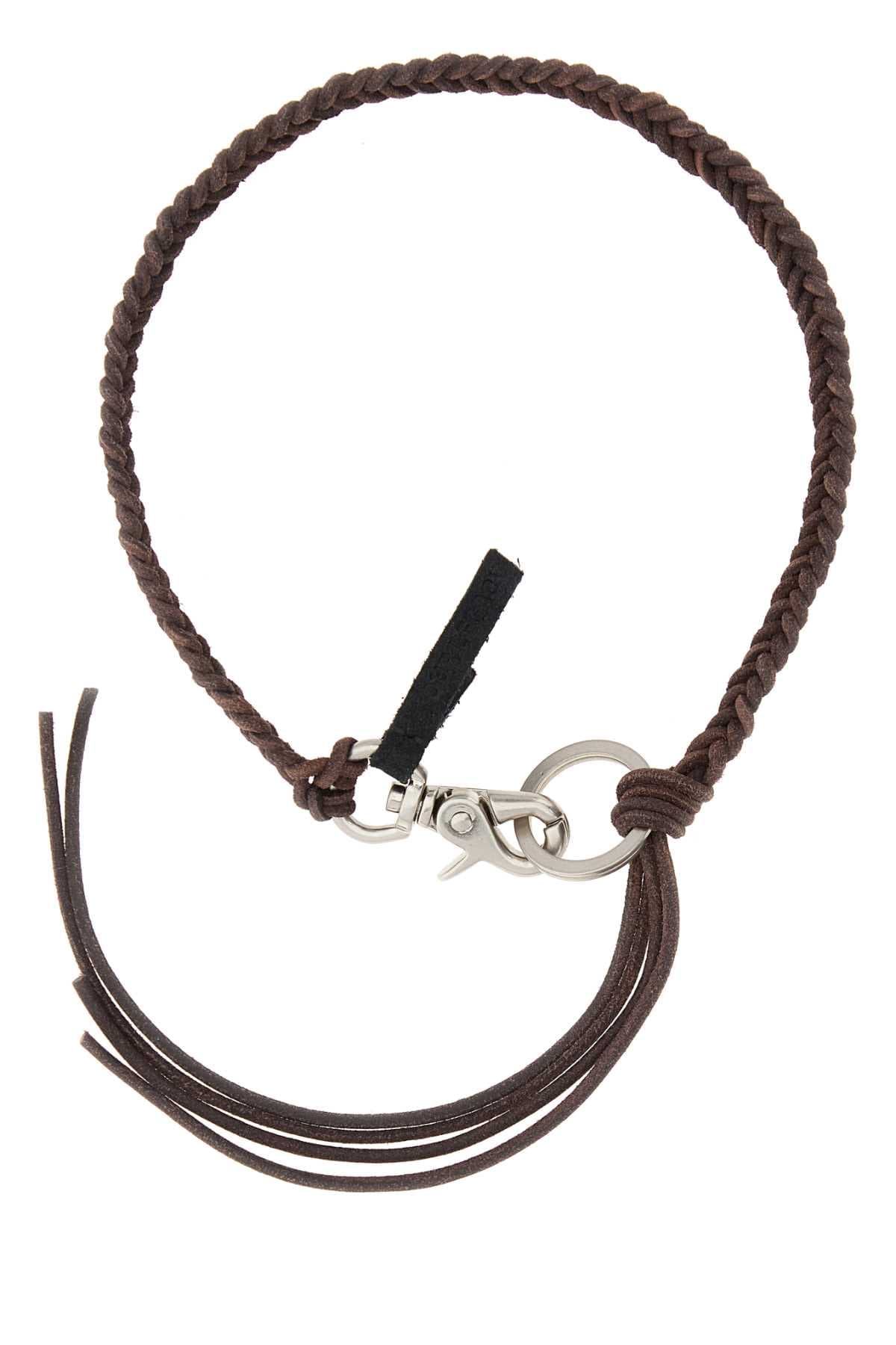 Chocolate leather Ladon necklace