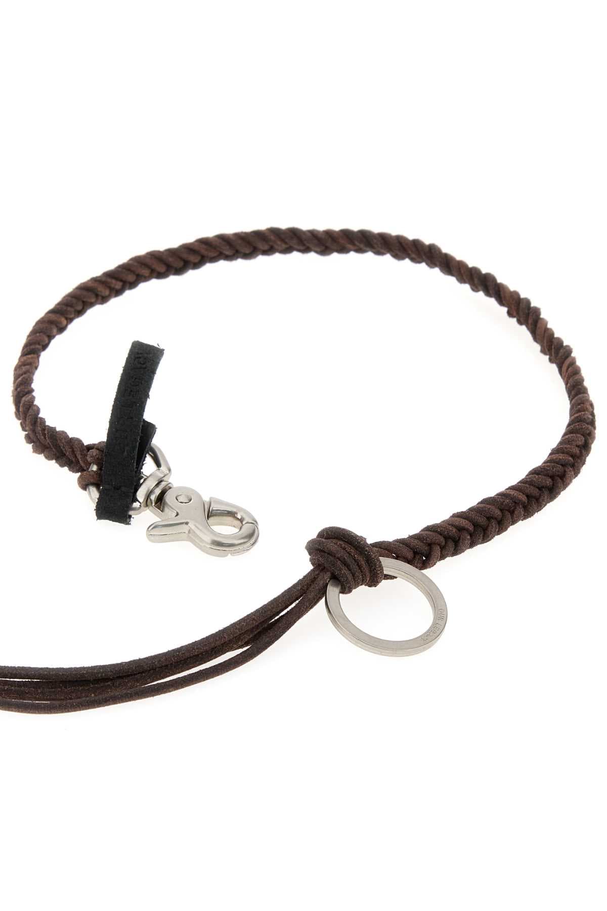 Chocolate leather Ladon necklace - мініатюра 2