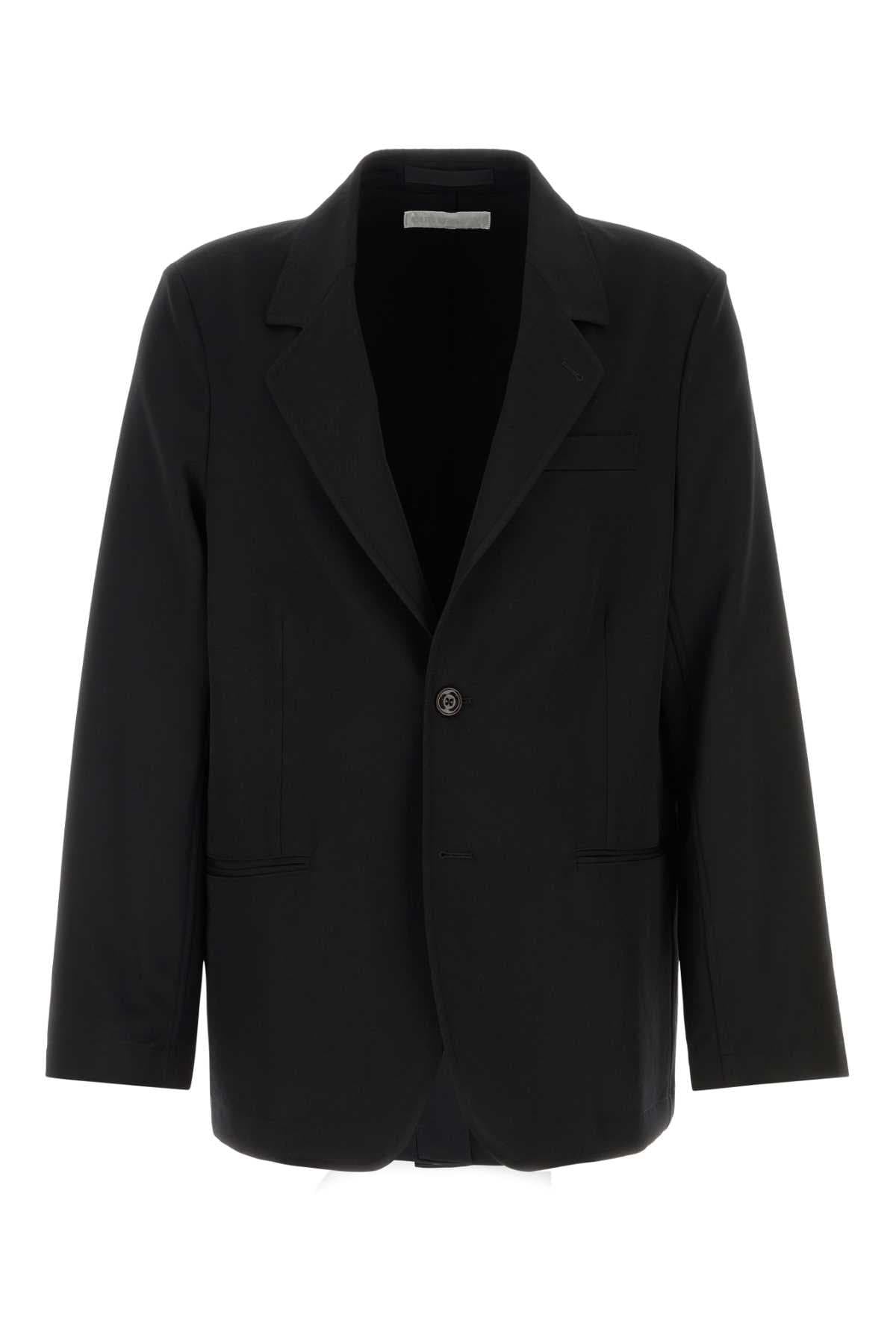 Black wool blazer