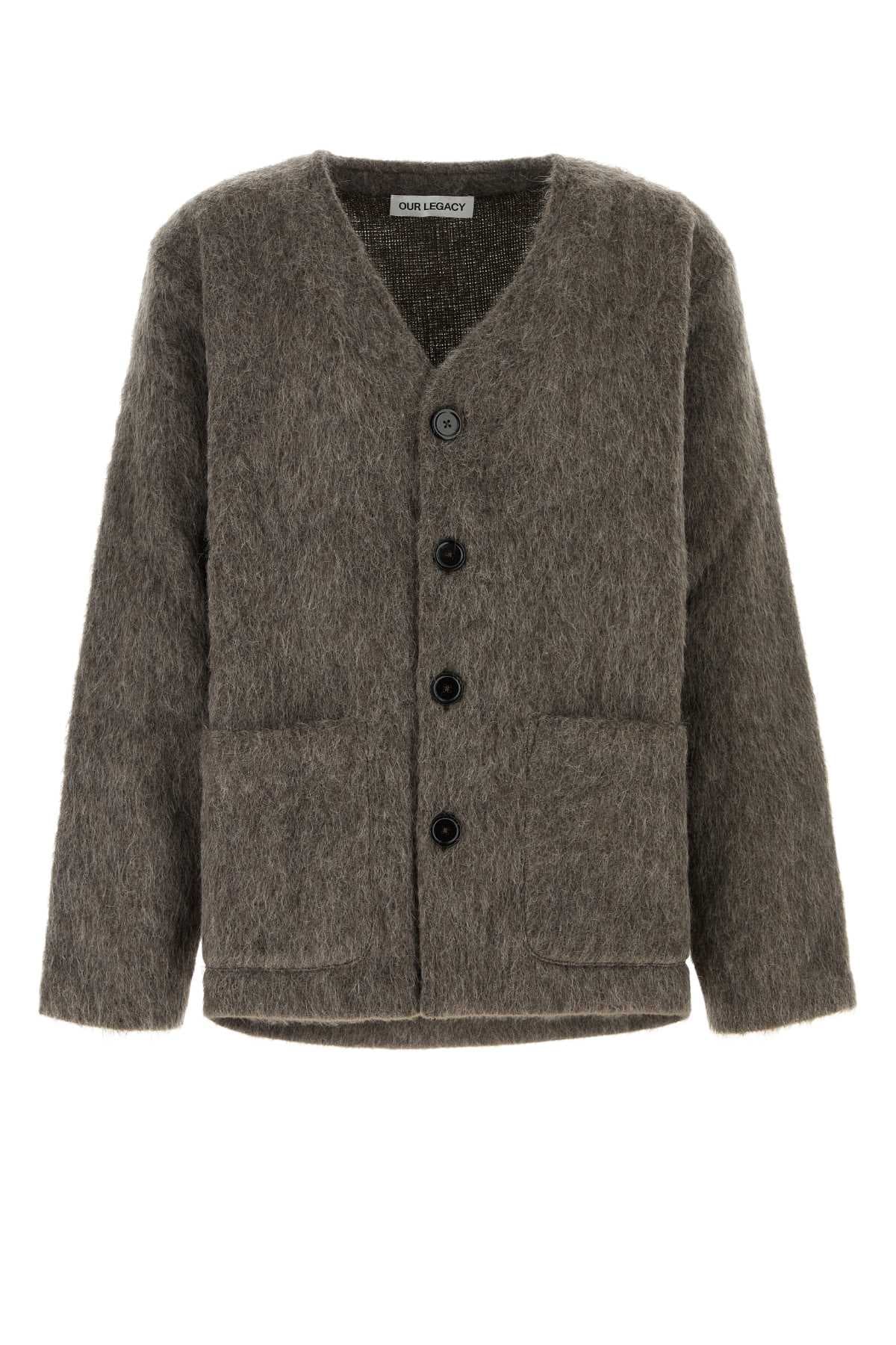 Mud wool blend oversize cardigan