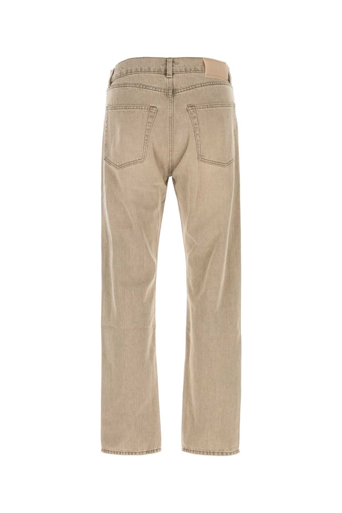 Beige denim jeans - мініатюра 2