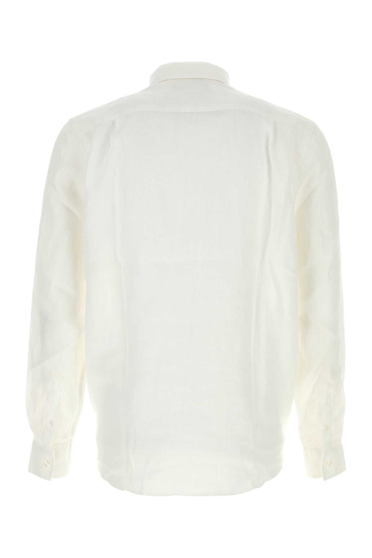 White linen Caroubis shirt - мініатюра 2