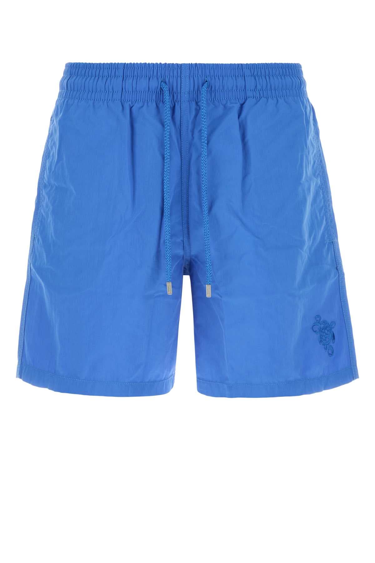 Cerulean nylon Moorea swimming shorts