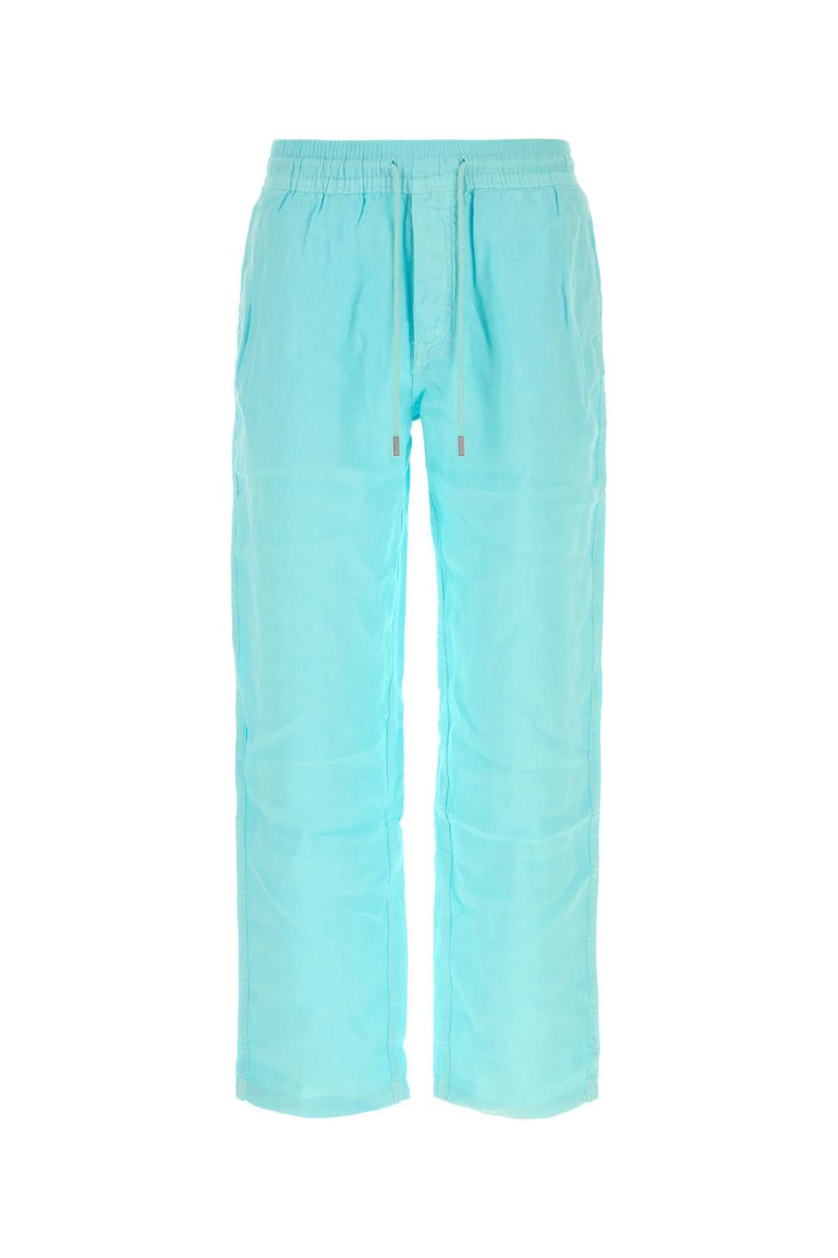 Aquamarine linen Pacha pant