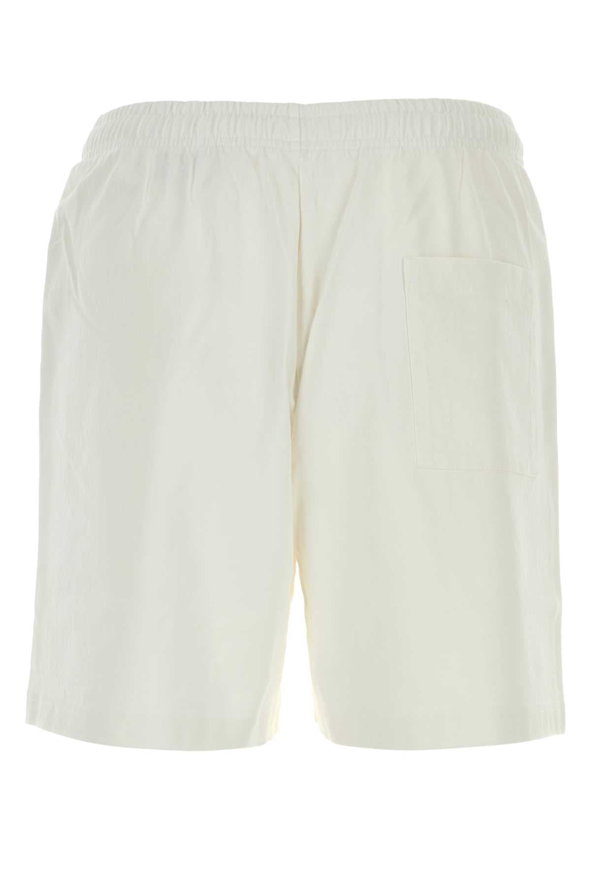 White cotton bermuda shorts - мініатюра 2