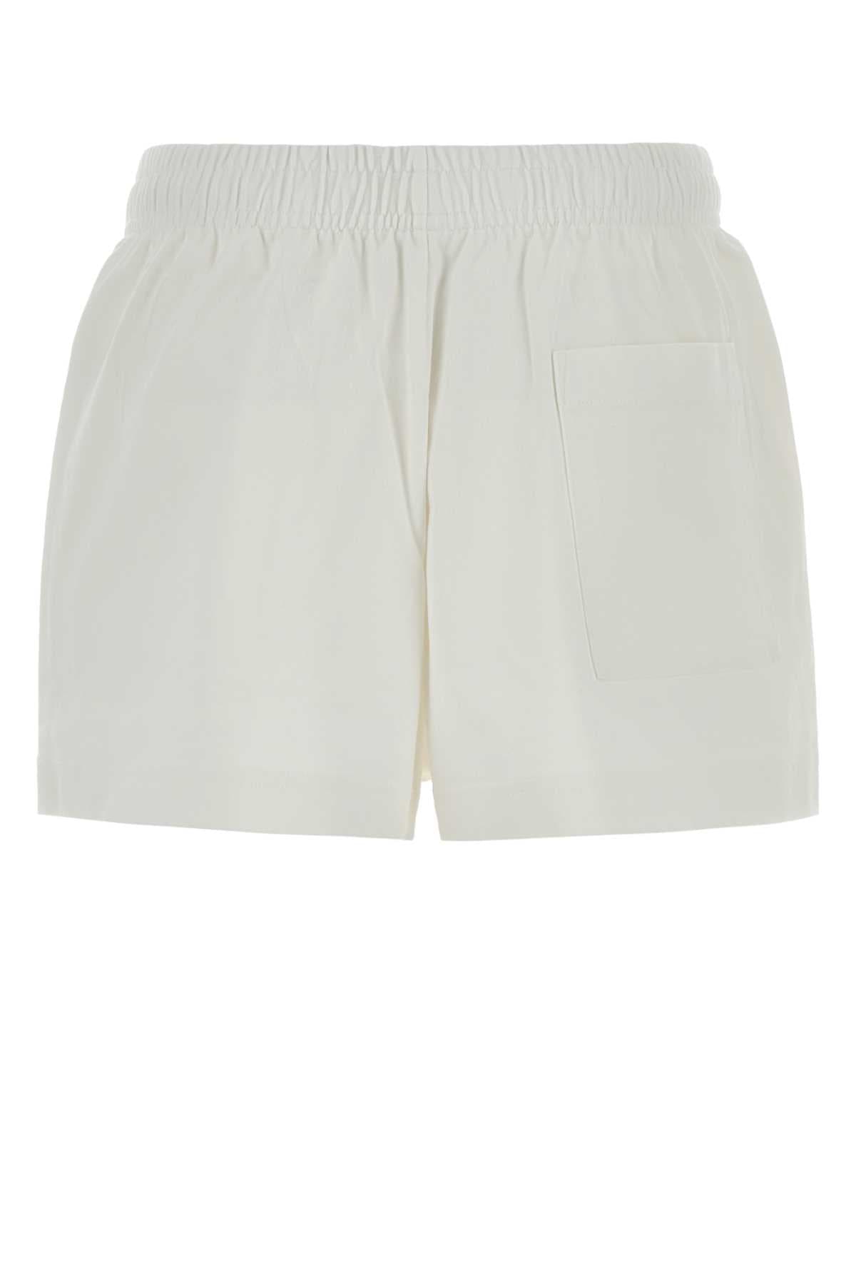 White cotton shorts - мініатюра 2