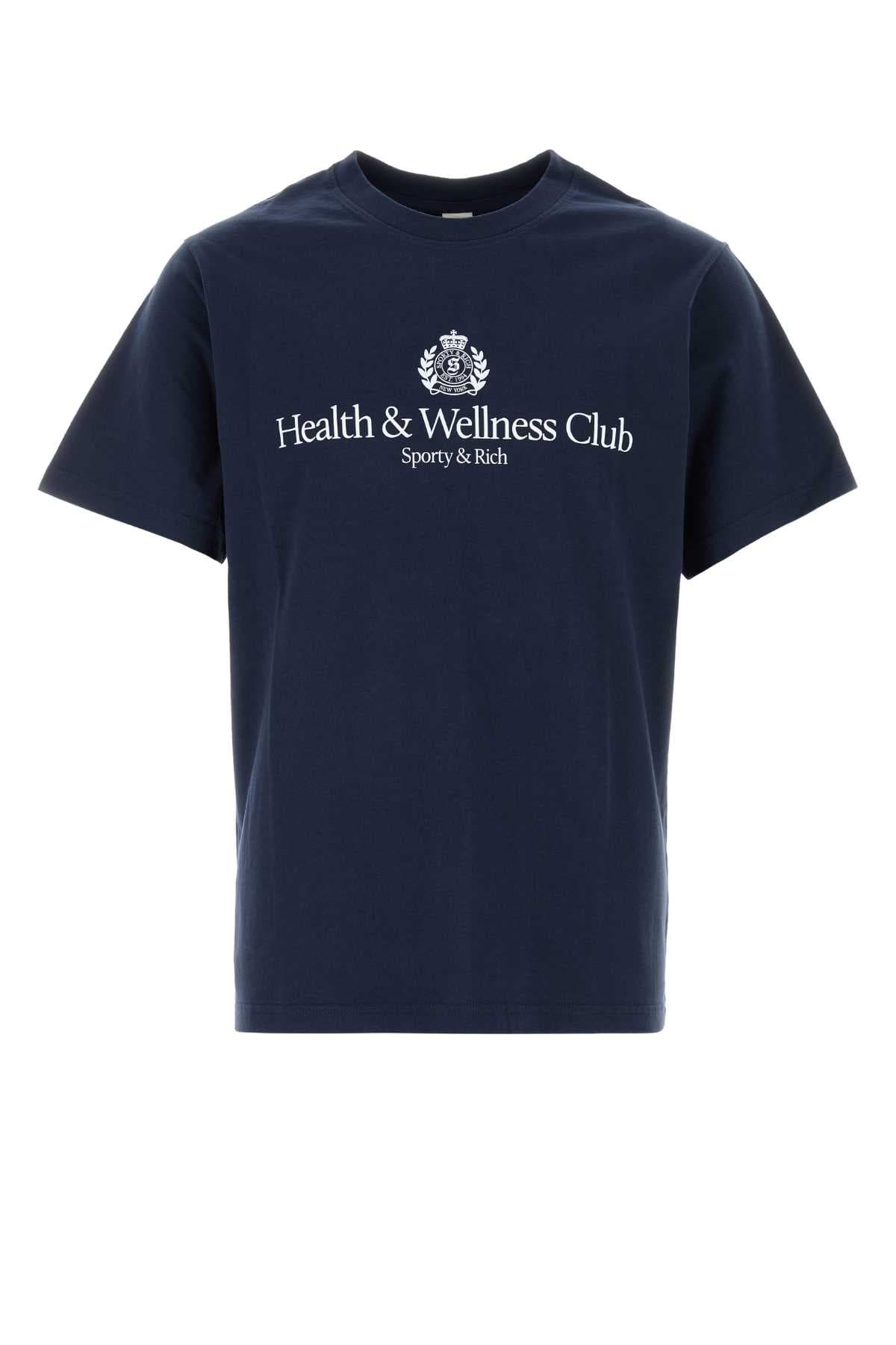 Navy blue cotton t-shirt