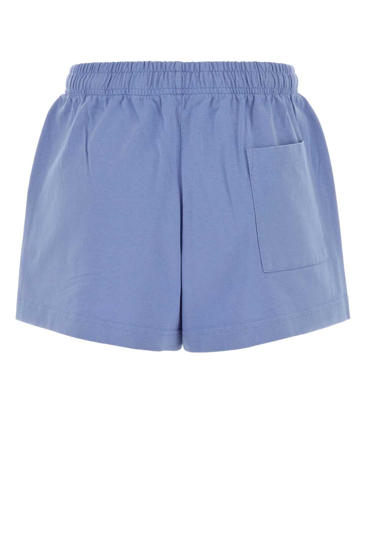 Light-blue cotton shorts - мініатюра 2