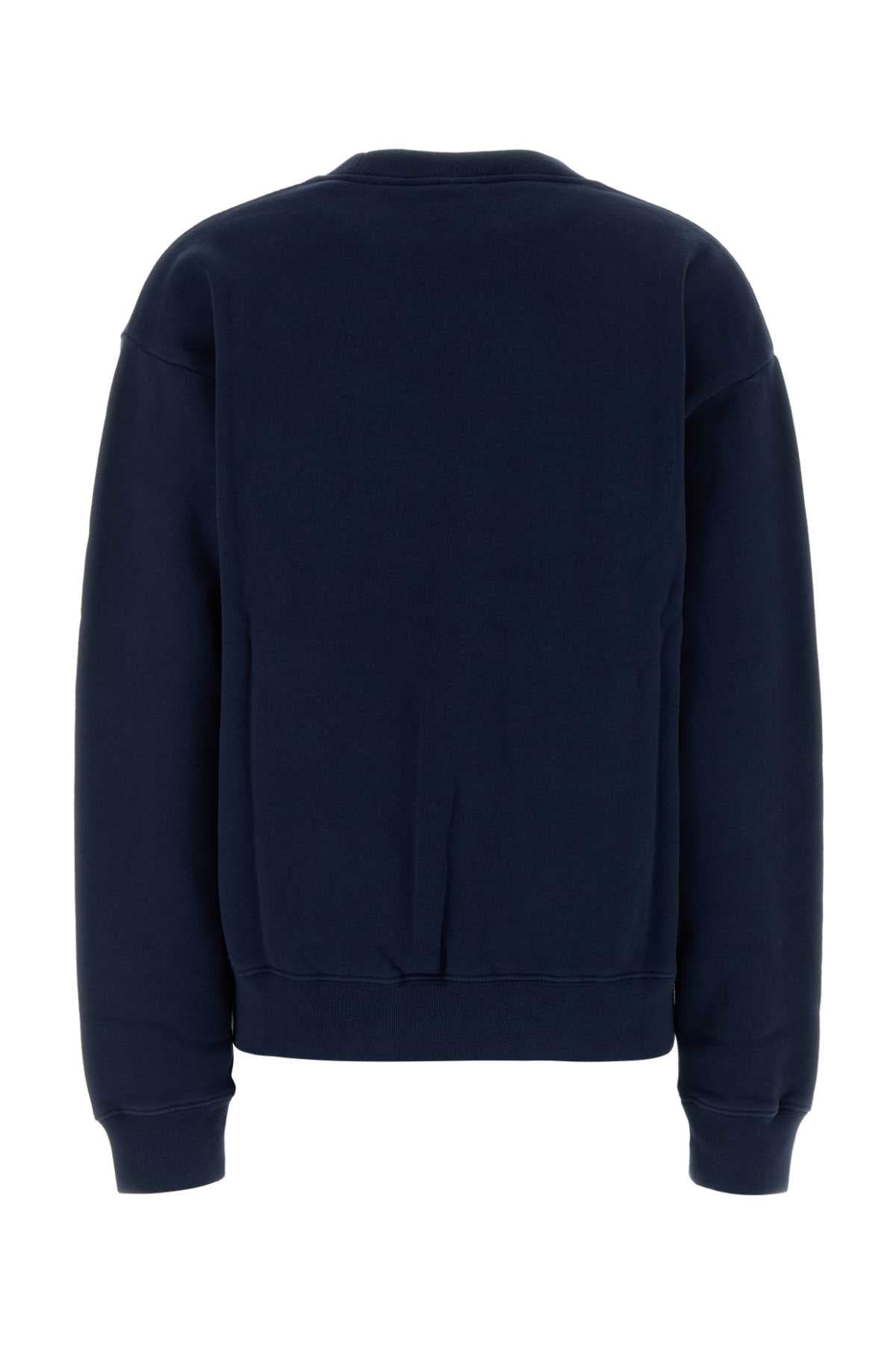 Navy blue cotton sweatshirt - мініатюра 2