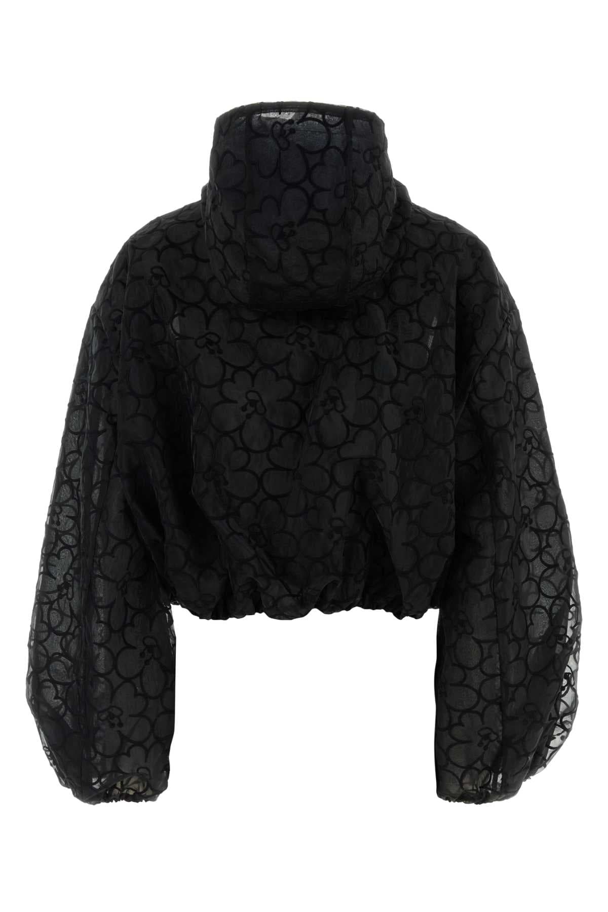 Black organza Aisha jacket - мініатюра 2