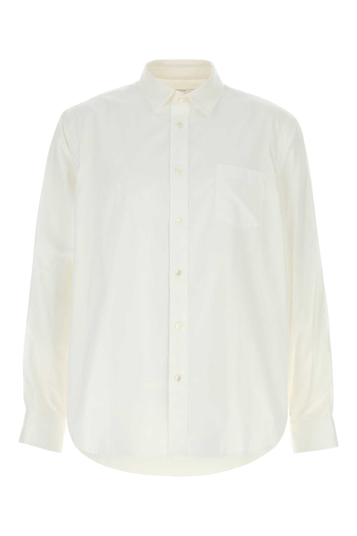 White poplin and oxford shirt