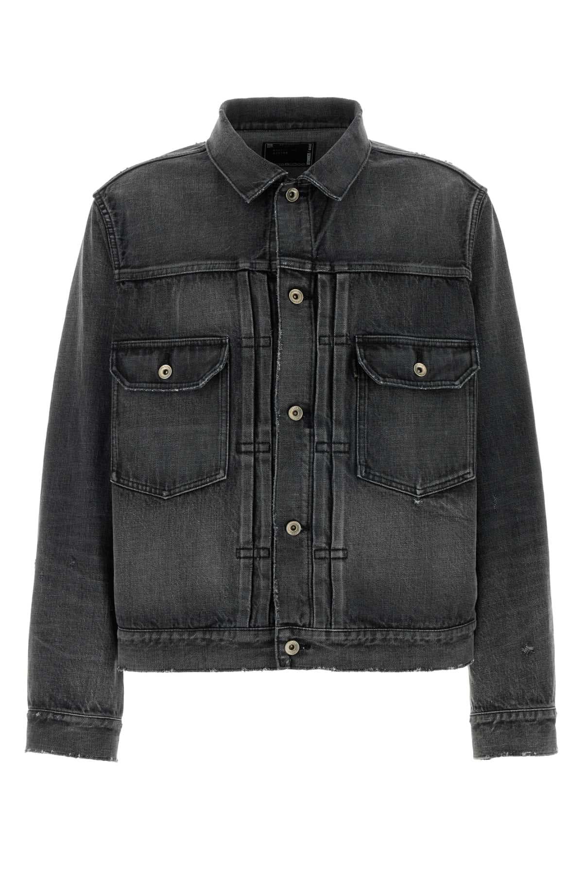 Black denim jacket