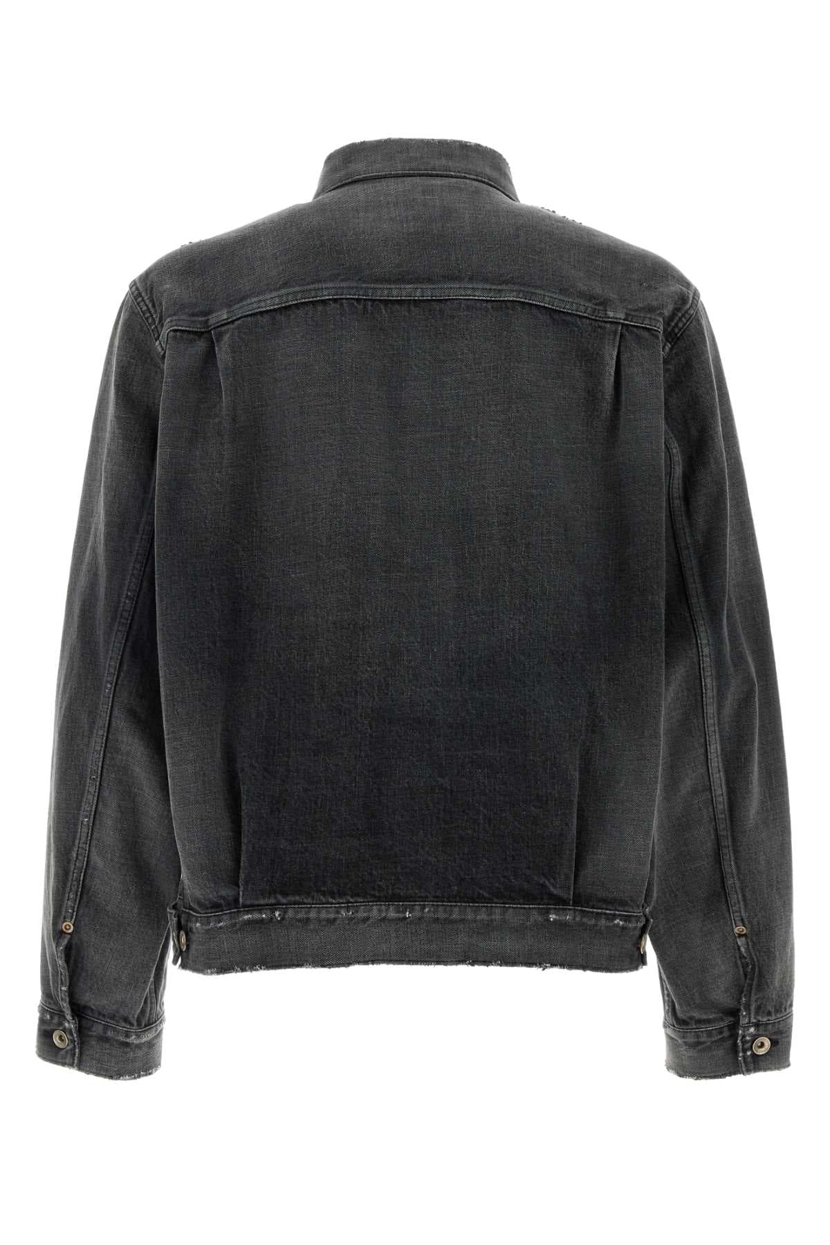 Black denim jacket - мініатюра 2