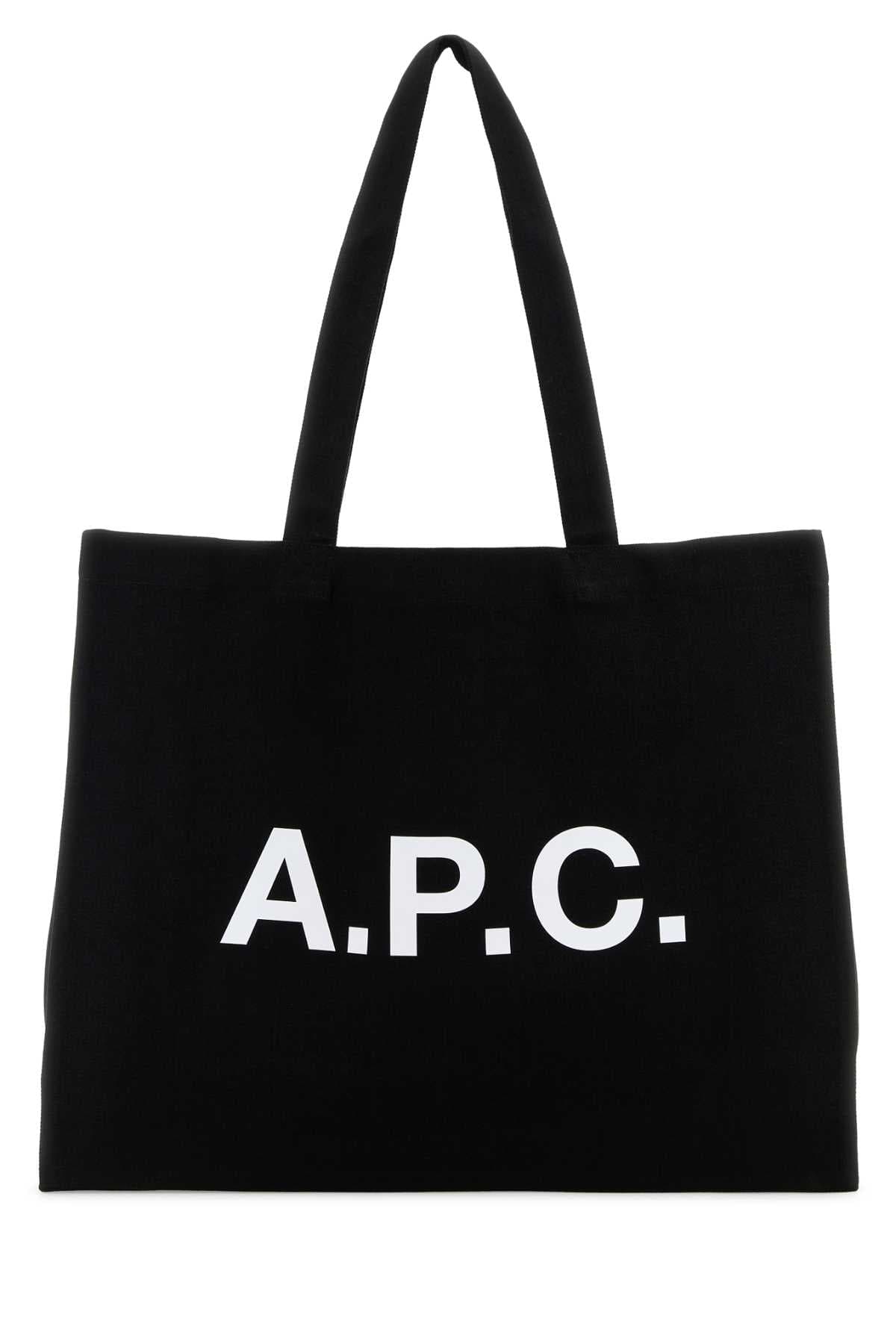 Black canvas Diane shopping bag