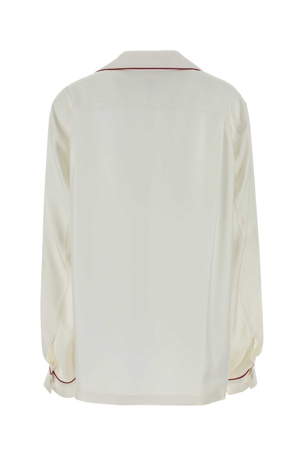 White silk shirt - мініатюра 2