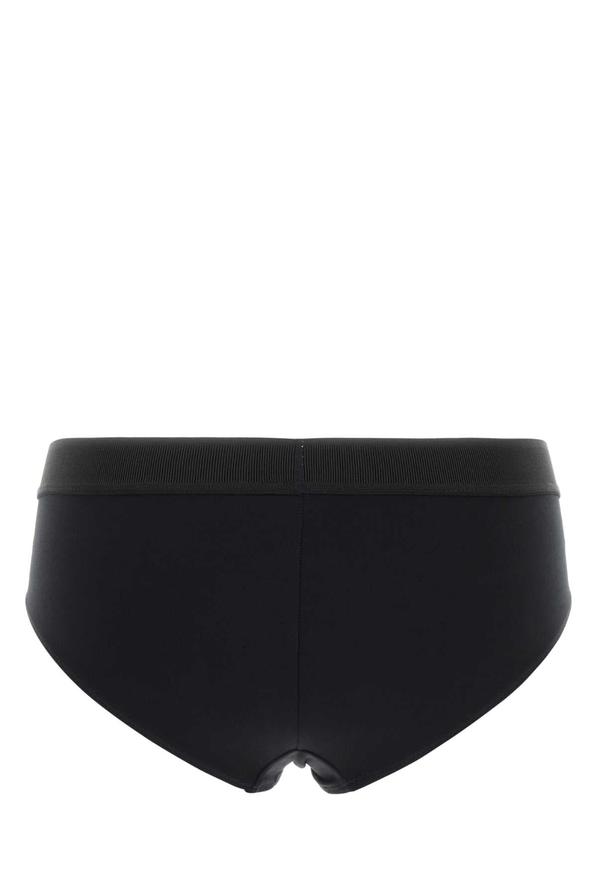 Black stretch modal brief - мініатюра 2