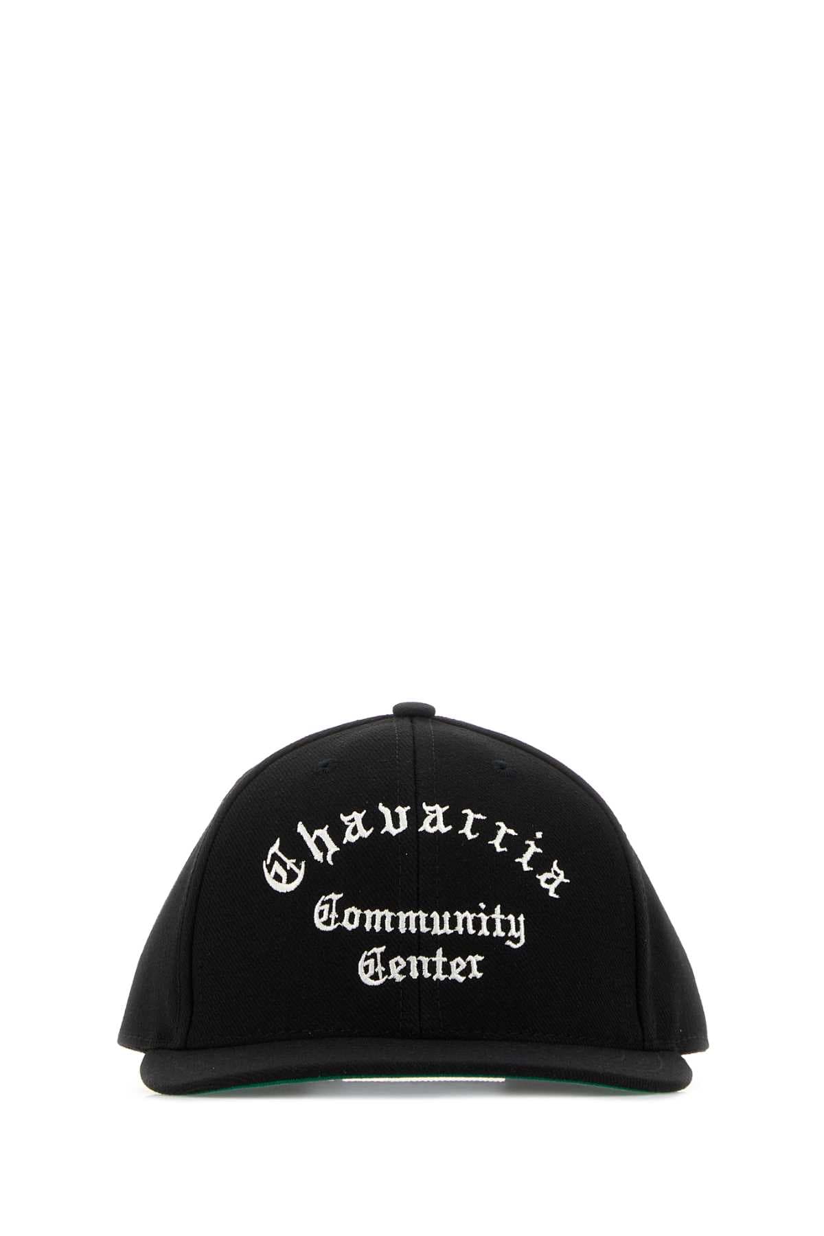 Black canvas baseball cap