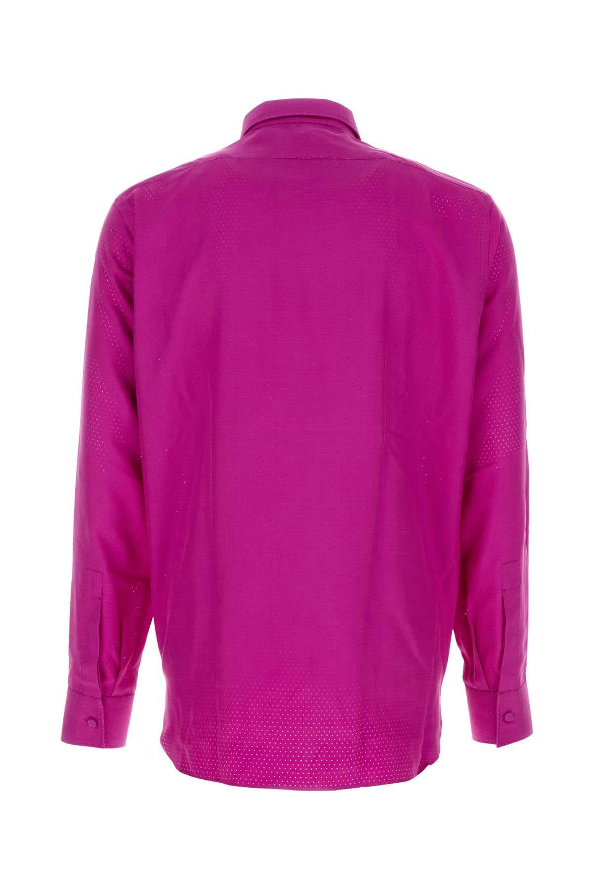 Fuchsia twill shirt - мініатюра 2