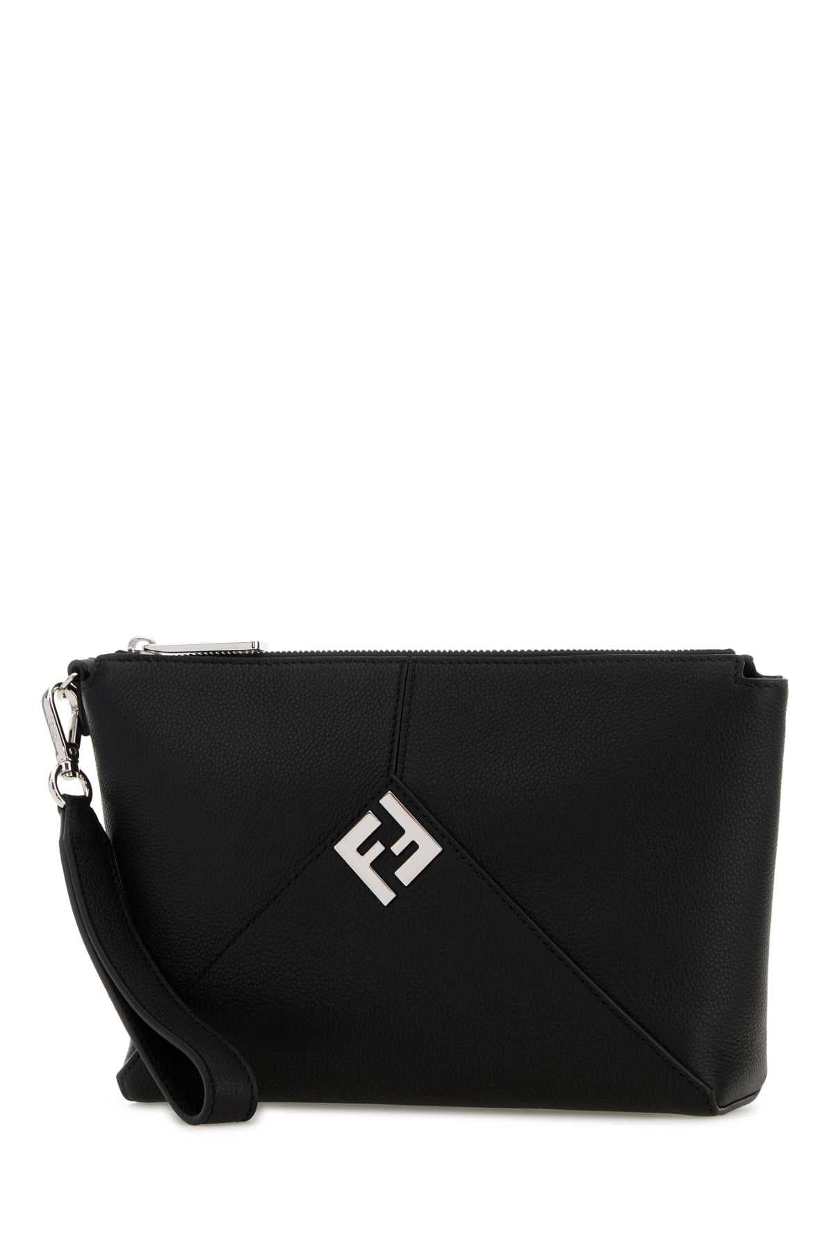 Black leather clutch - мініатюра 2