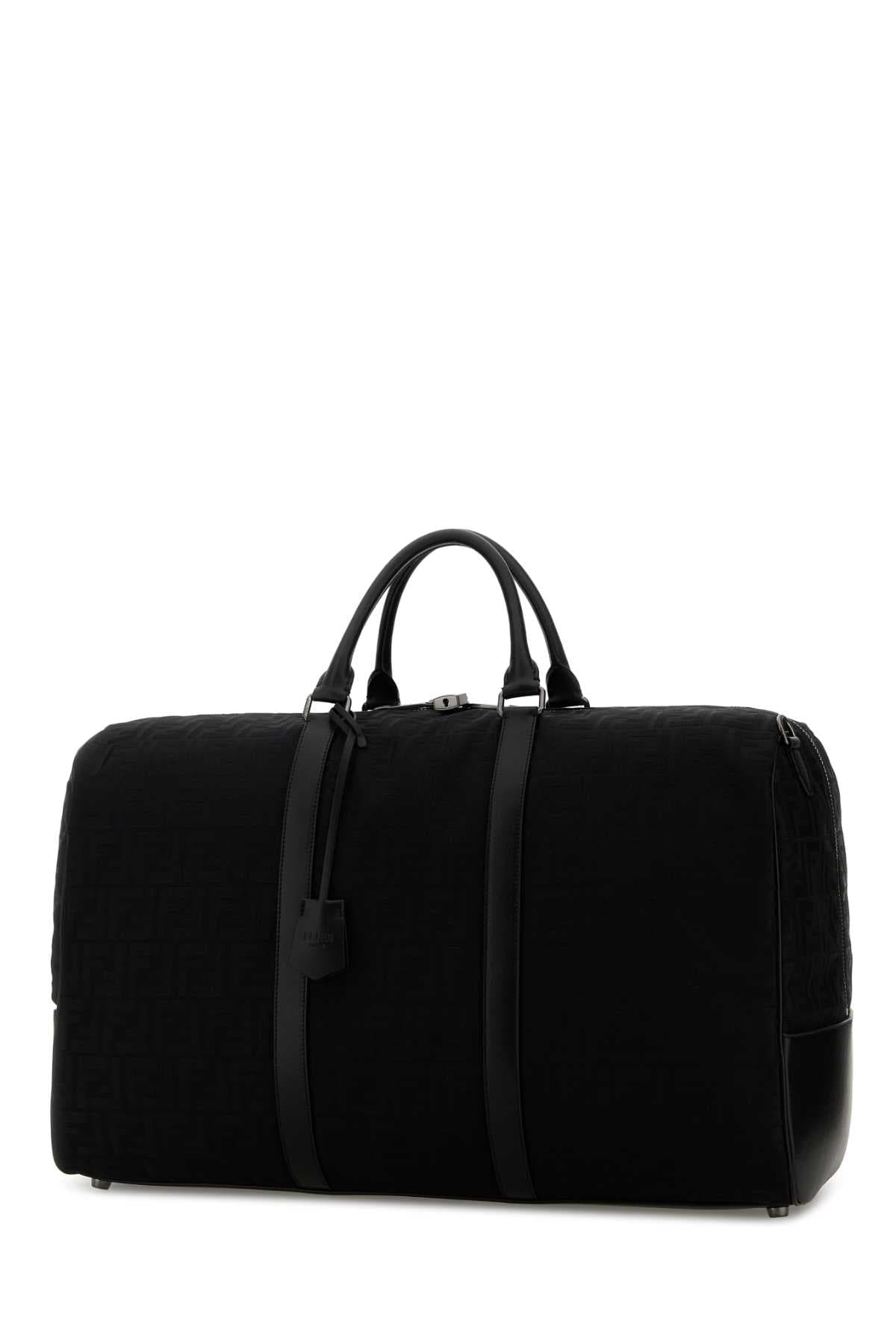 Black fabric large FF travel bag - мініатюра 2