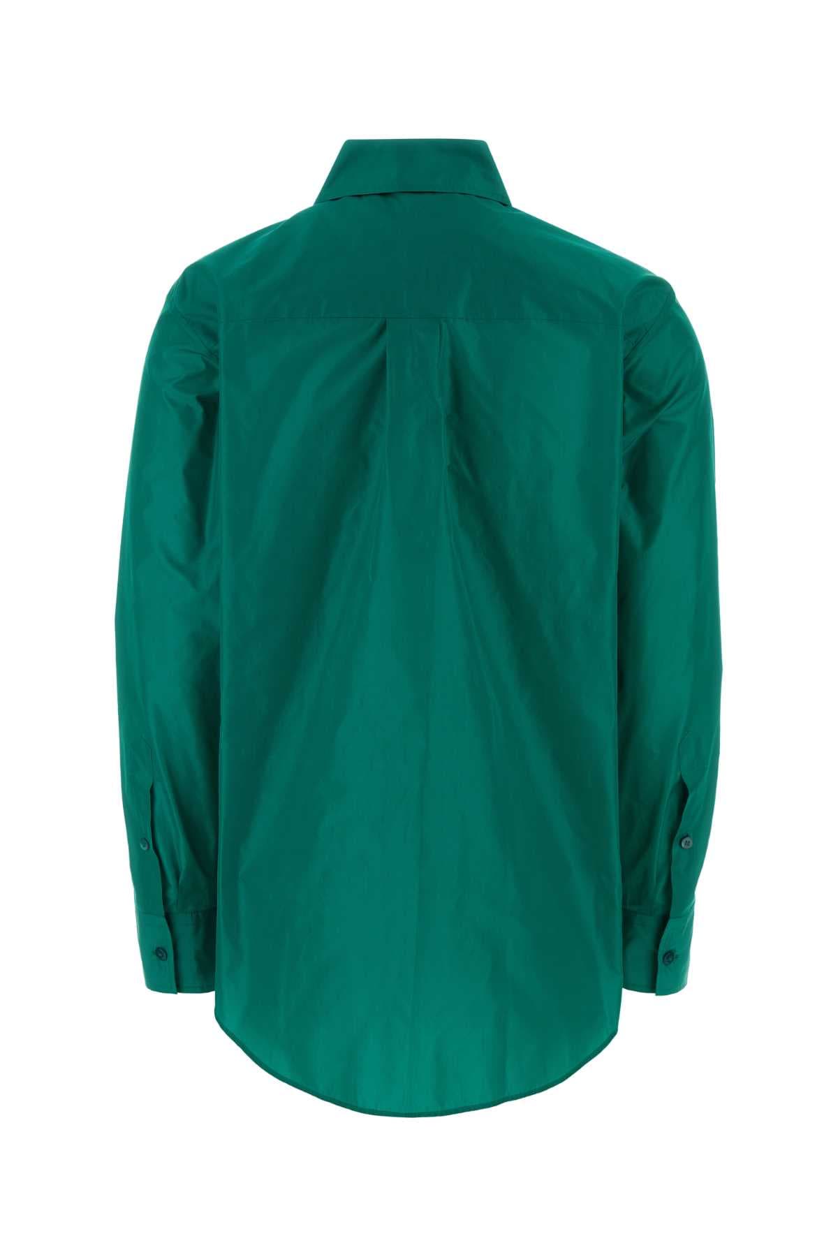Turquoise taffetas shirt - мініатюра 2