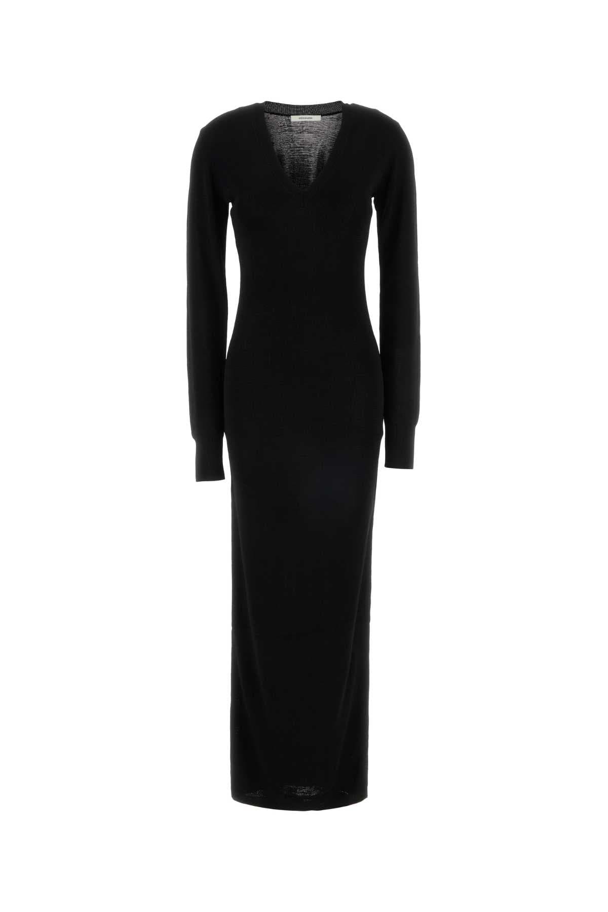 Black knit dress